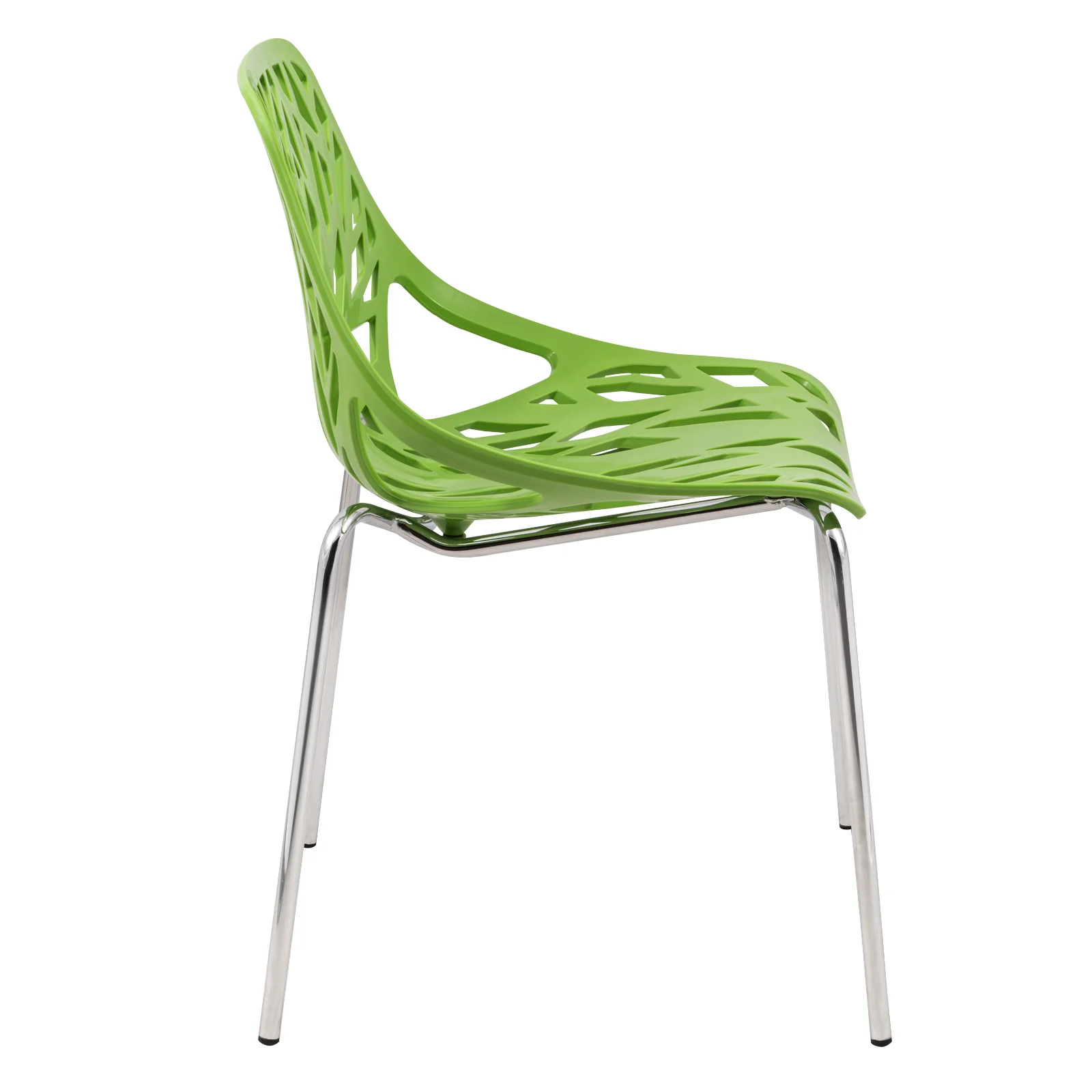 Modern Asbury Dining Chair w/ Chromed Legs