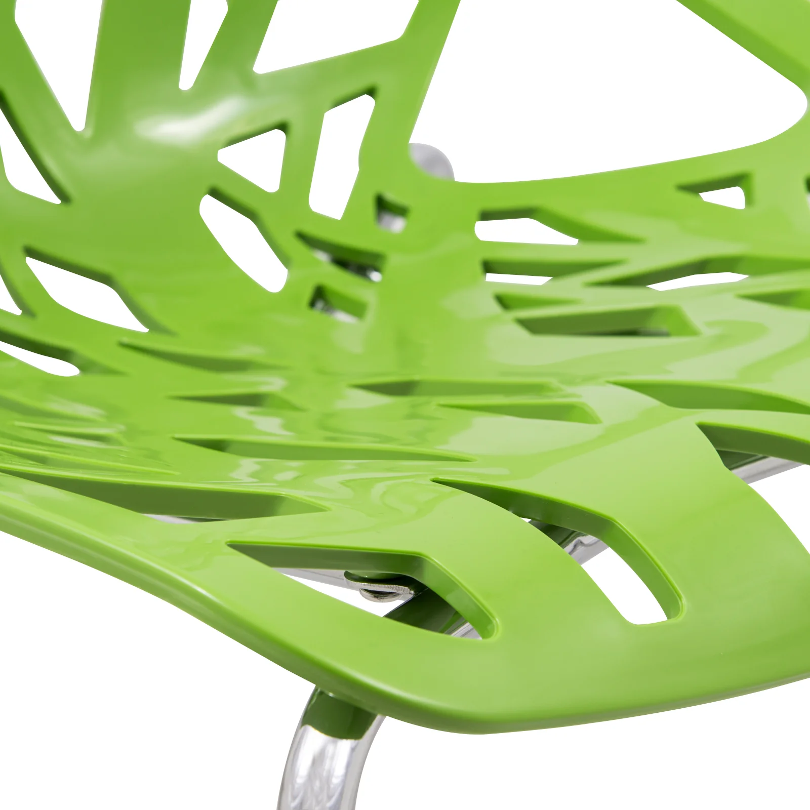 Modern Asbury Dining Chair w/ Chromed Legs