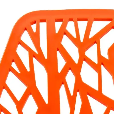 Modern Asbury Dining Chair w/ Chromed Legs, Set of 2