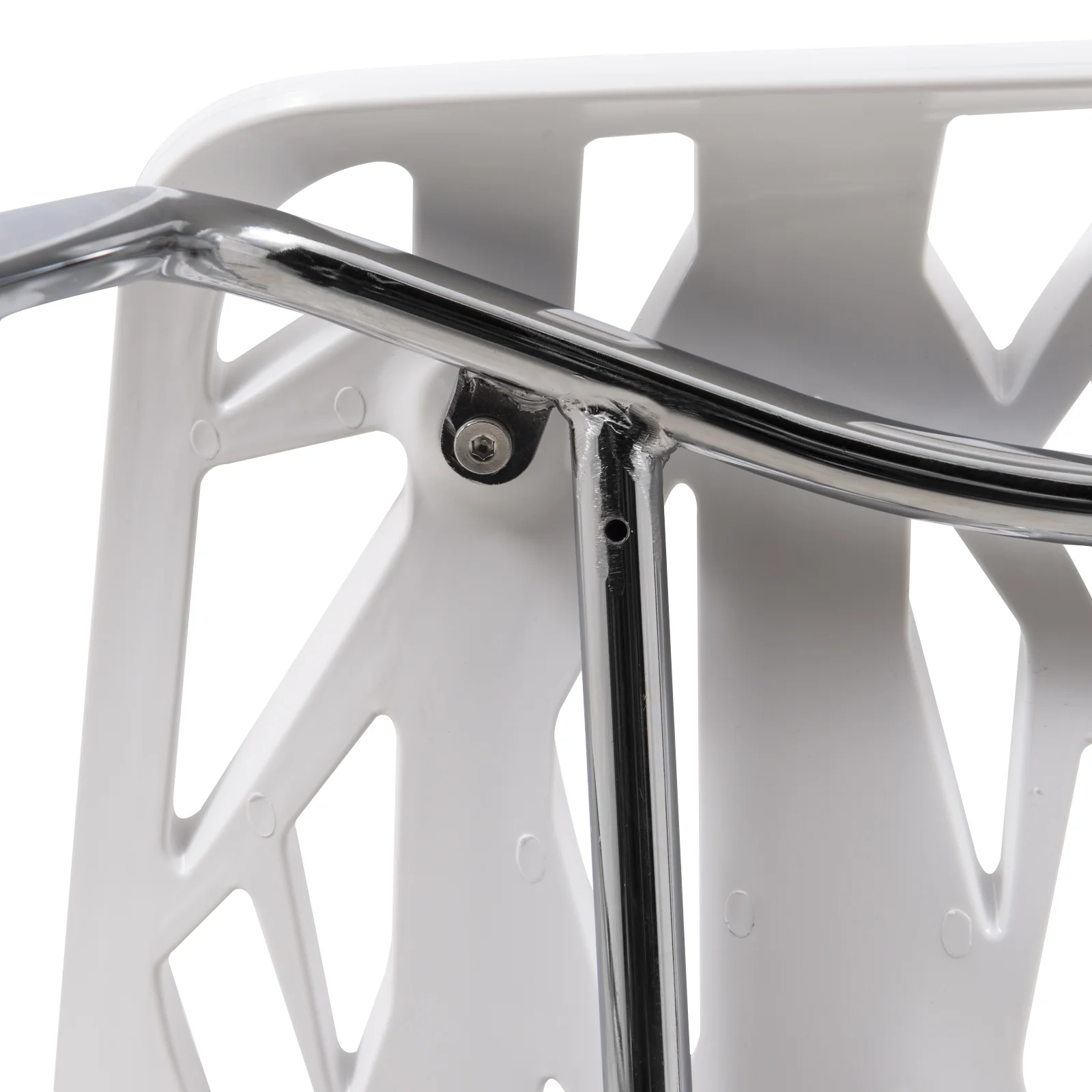 Modern Asbury Dining Chair w/ Chromed Legs