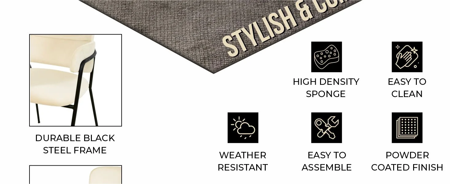 Axis Collection Modern Dining Chair in Beige