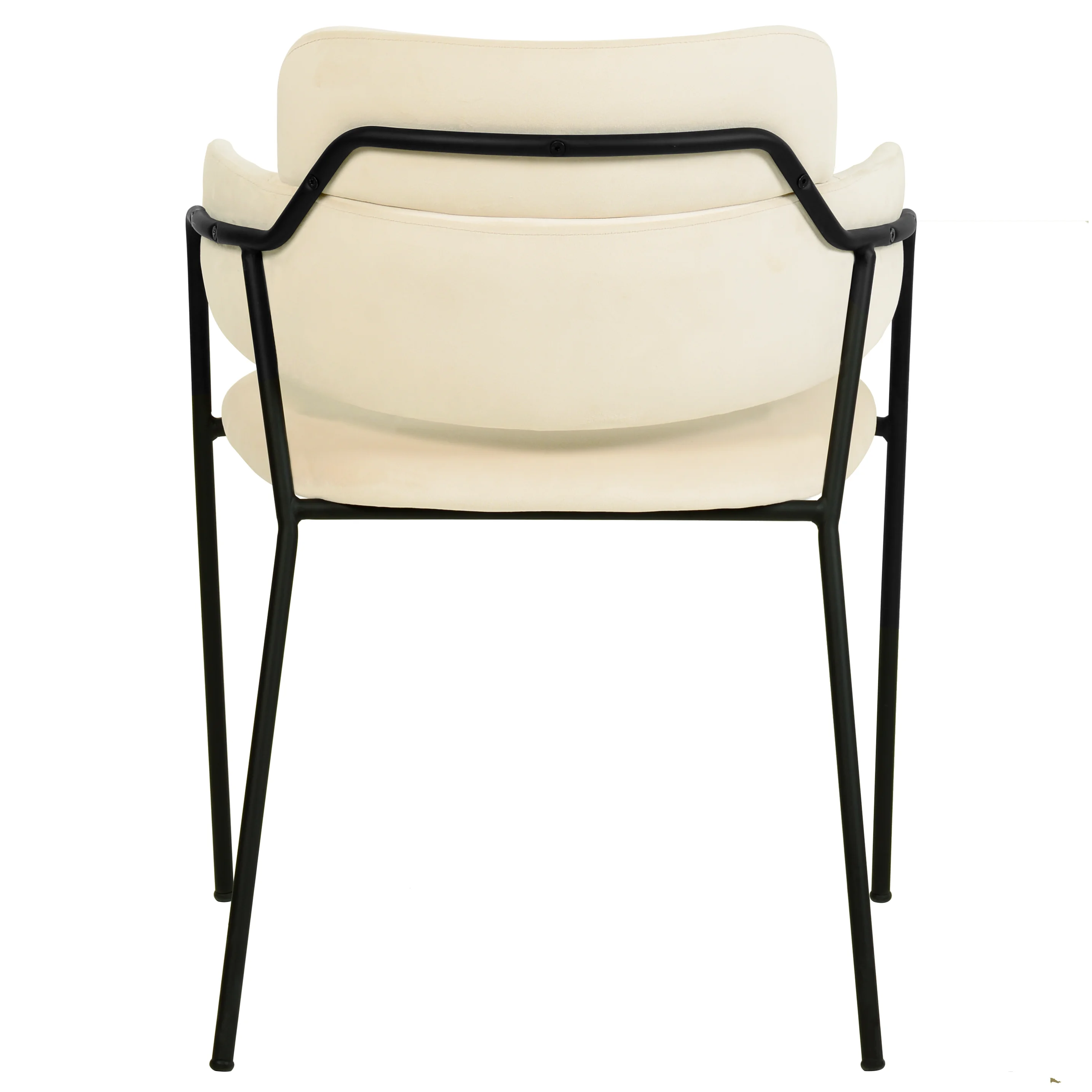 Axis Collection Modern Dining Chair in Beige - Set of 2