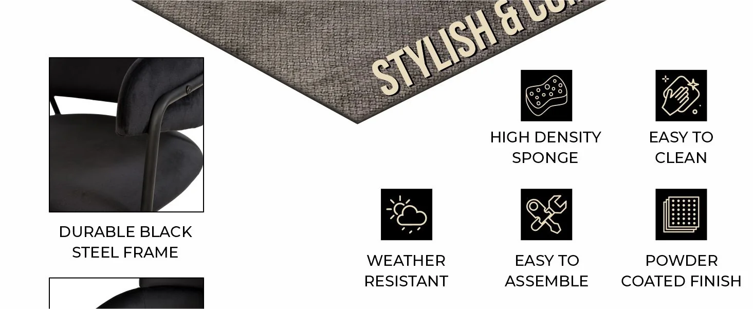 Axis Collection Modern Dining Chair in Black