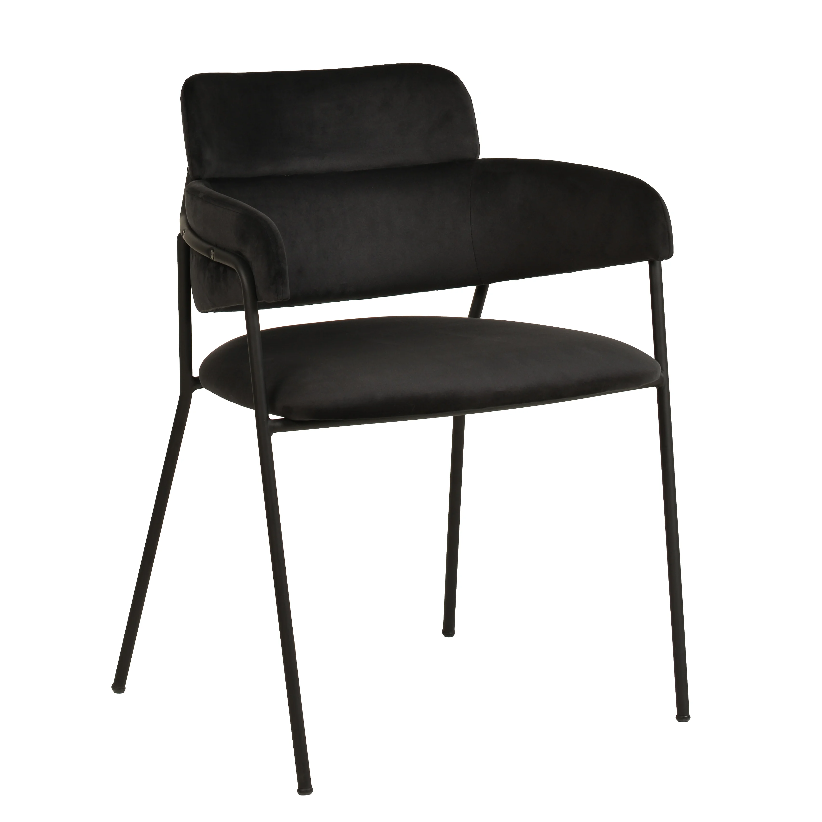 Axis Collection Modern Dining Chair in Black - Set of 2