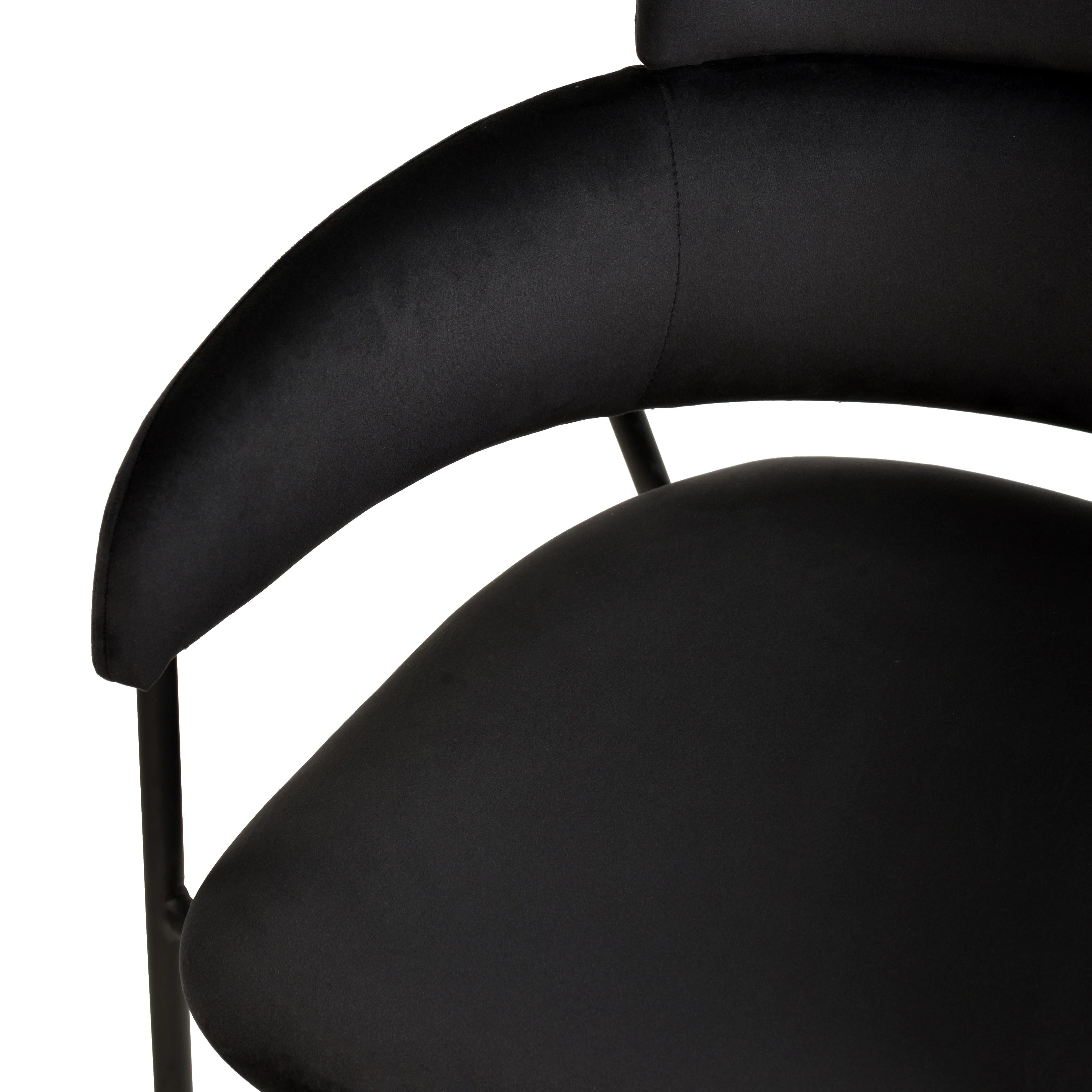 Axis Collection Modern Dining Chair in Black - Set of 2