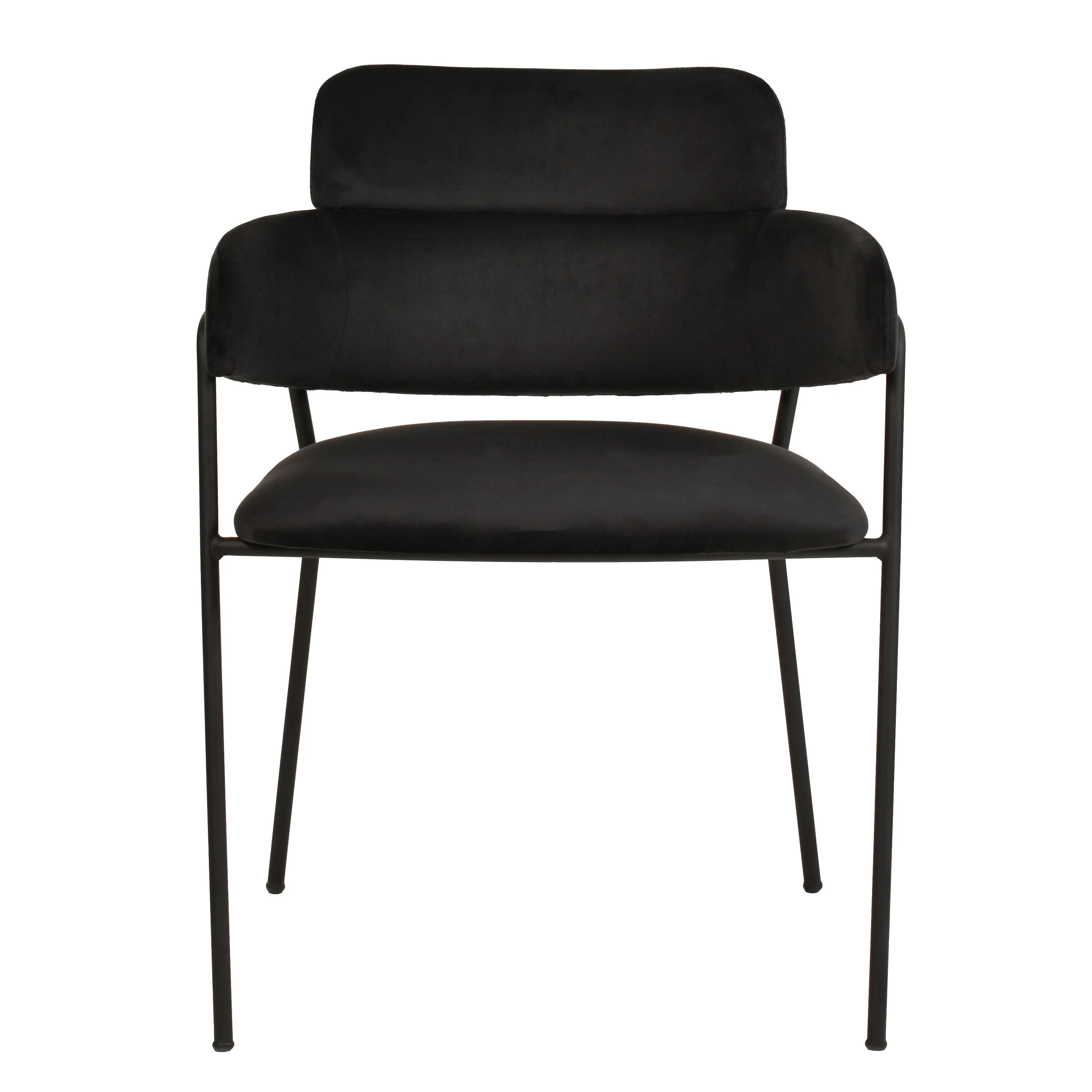Axis Collection Modern Dining Chair in Black - Set of 4