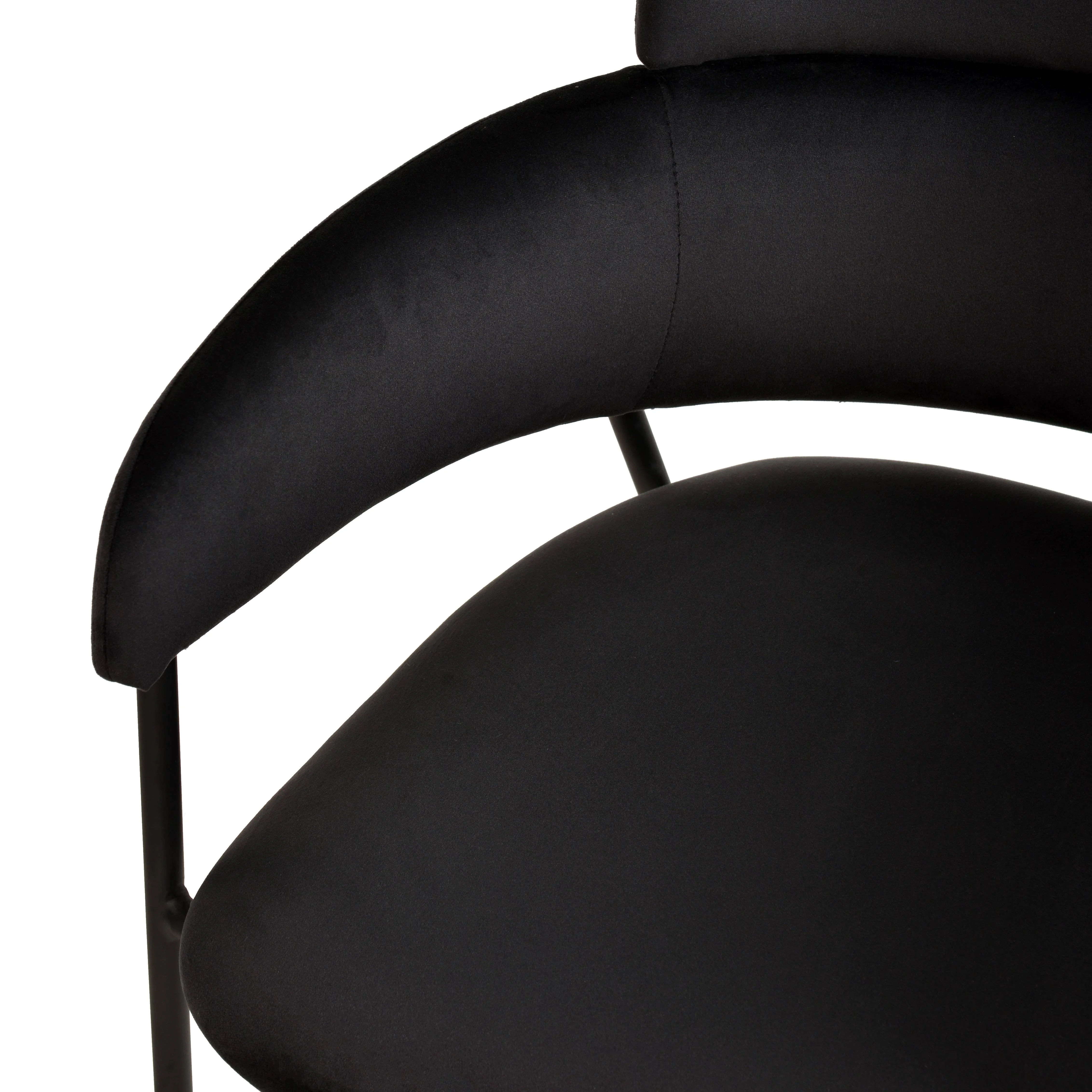 Axis Collection Modern Dining Chair in Black - Set of 4