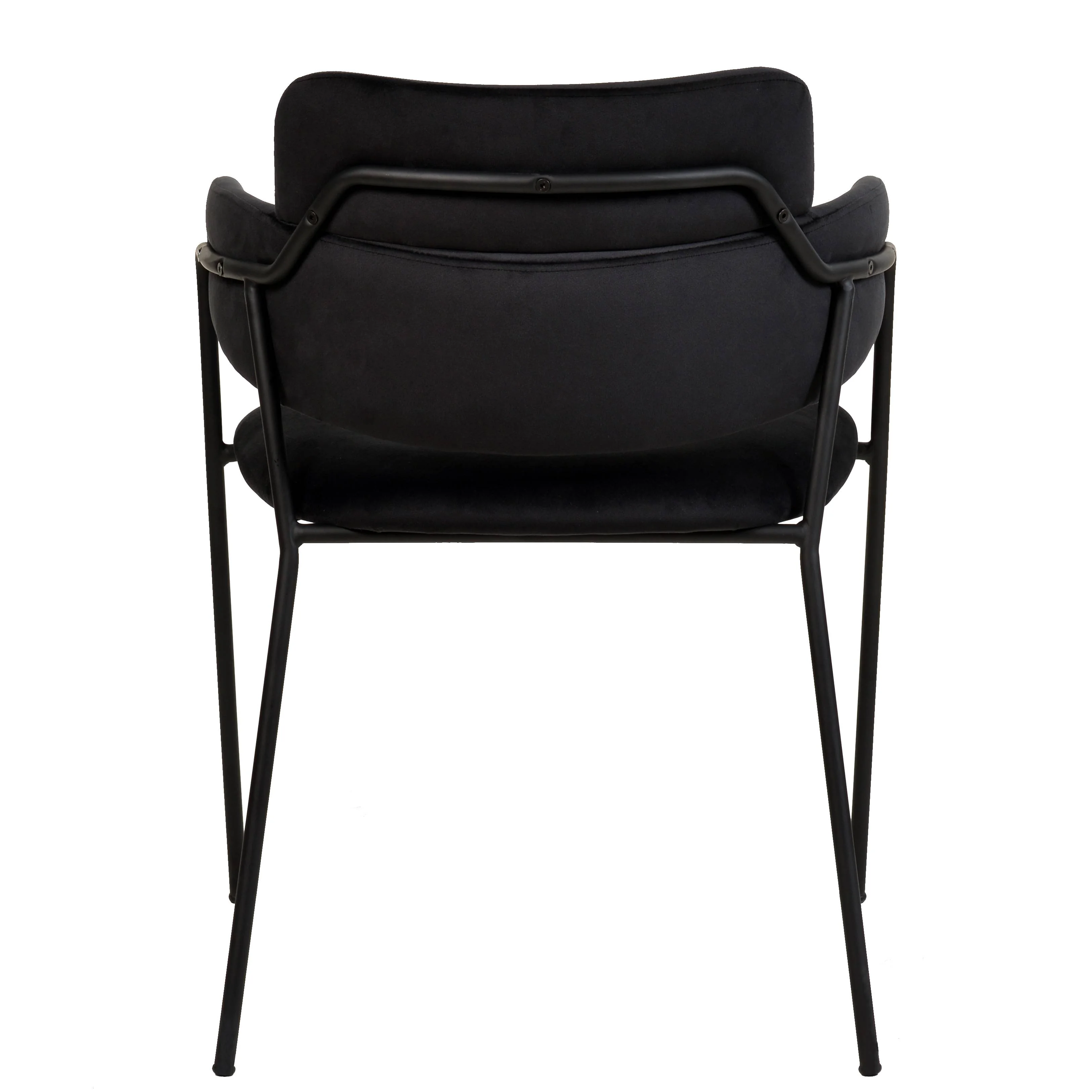Axis Collection Modern Dining Chair in Black - Set of 4