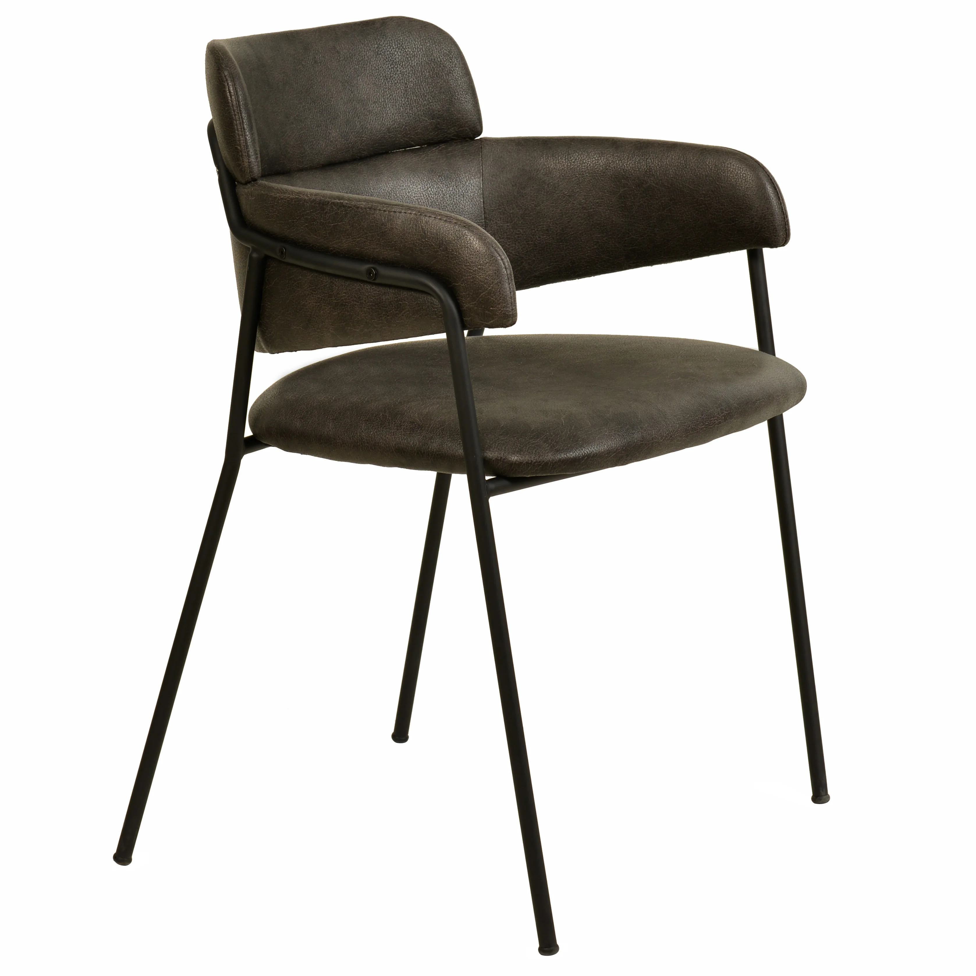 Axis Collection Modern Dining Chair in Charcoal