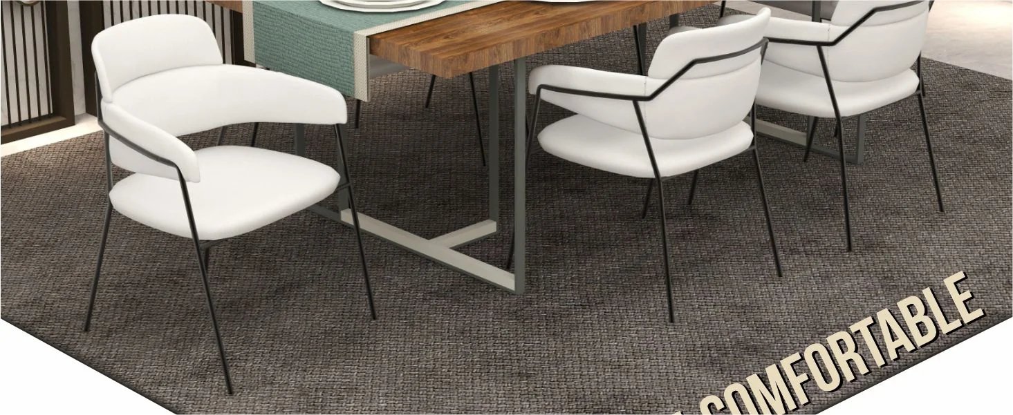 Axis Collection Modern Dining Chair in White