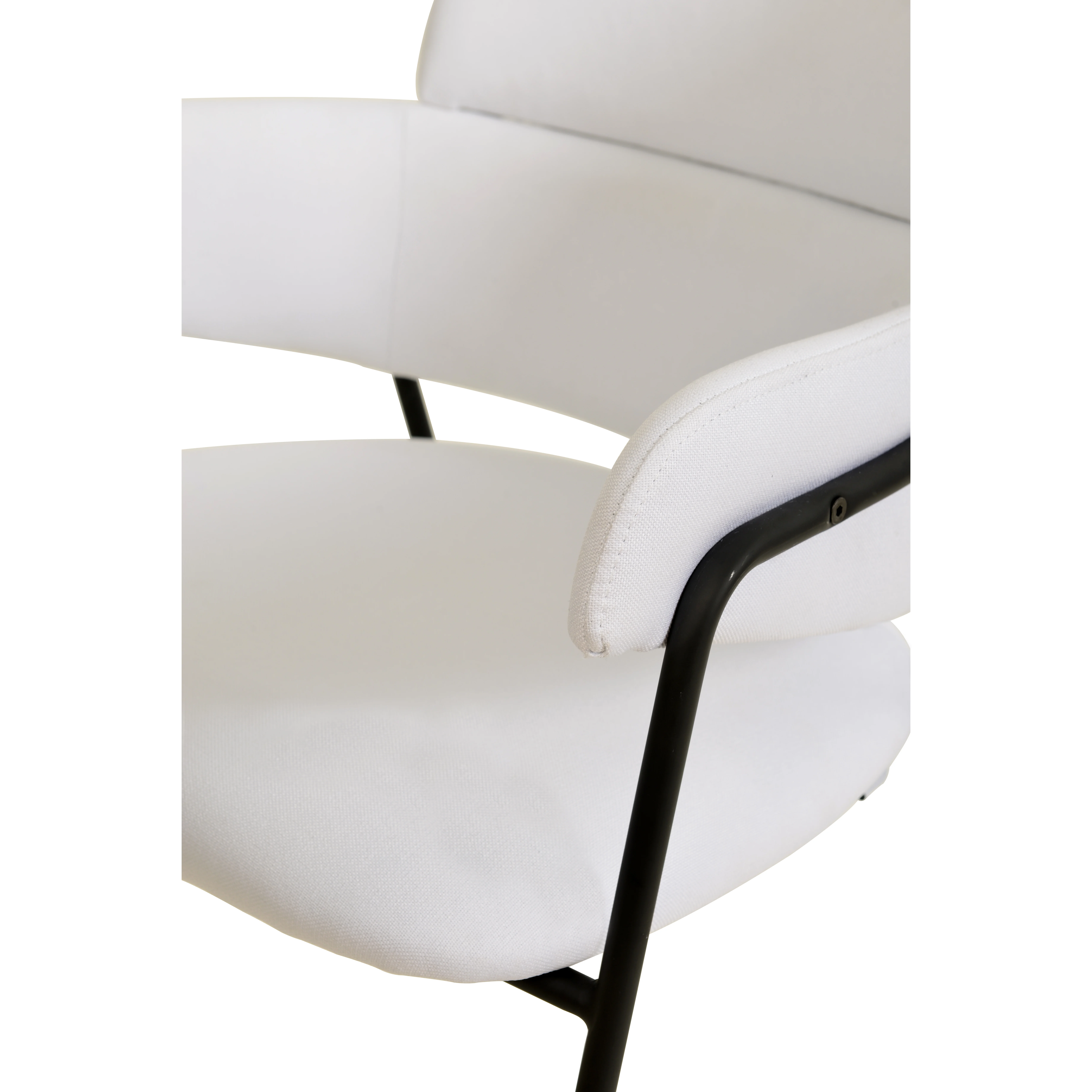 Axis Collection Modern Dining Chair in White - Set of 2