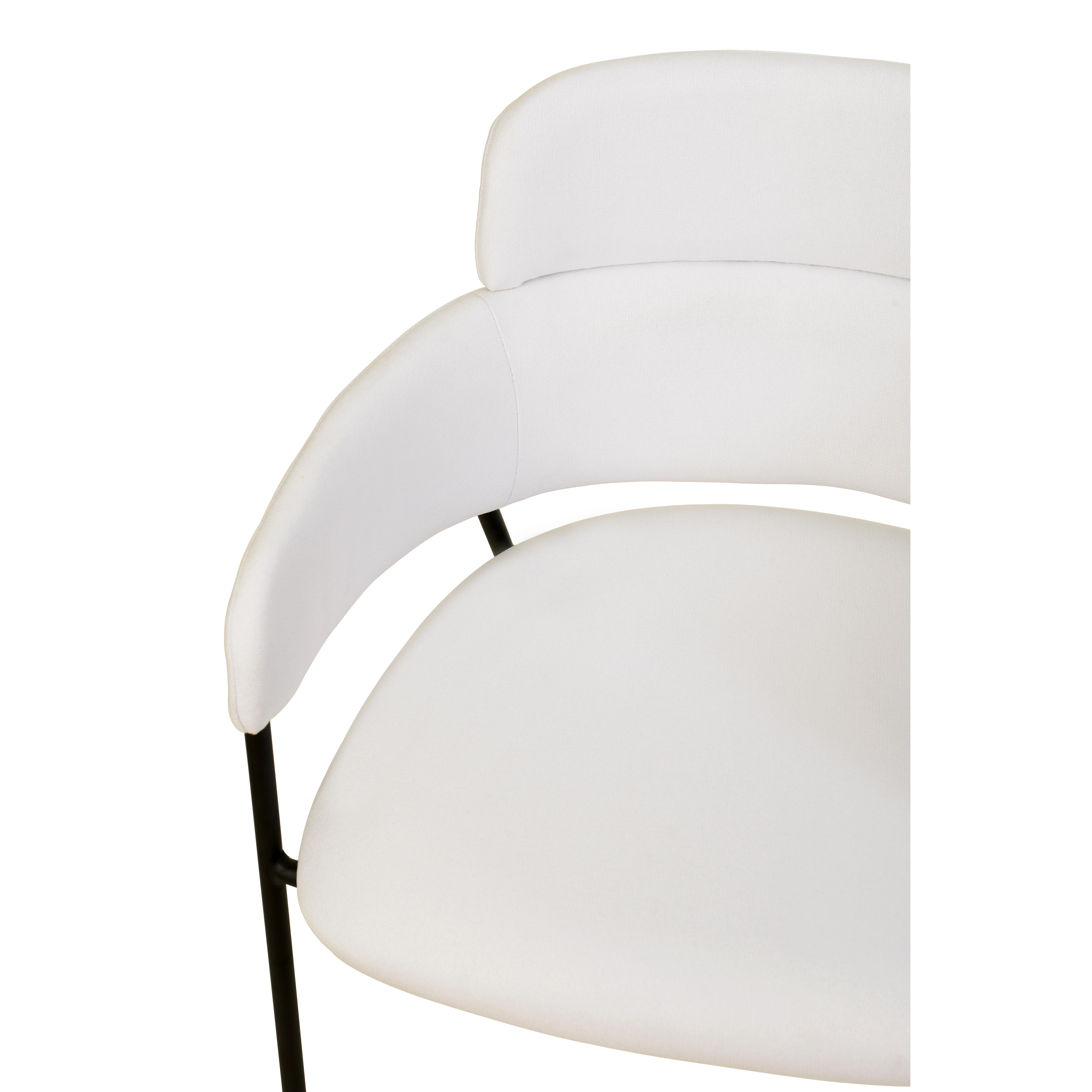 Axis Collection Modern Dining Chair in White - Set of 2