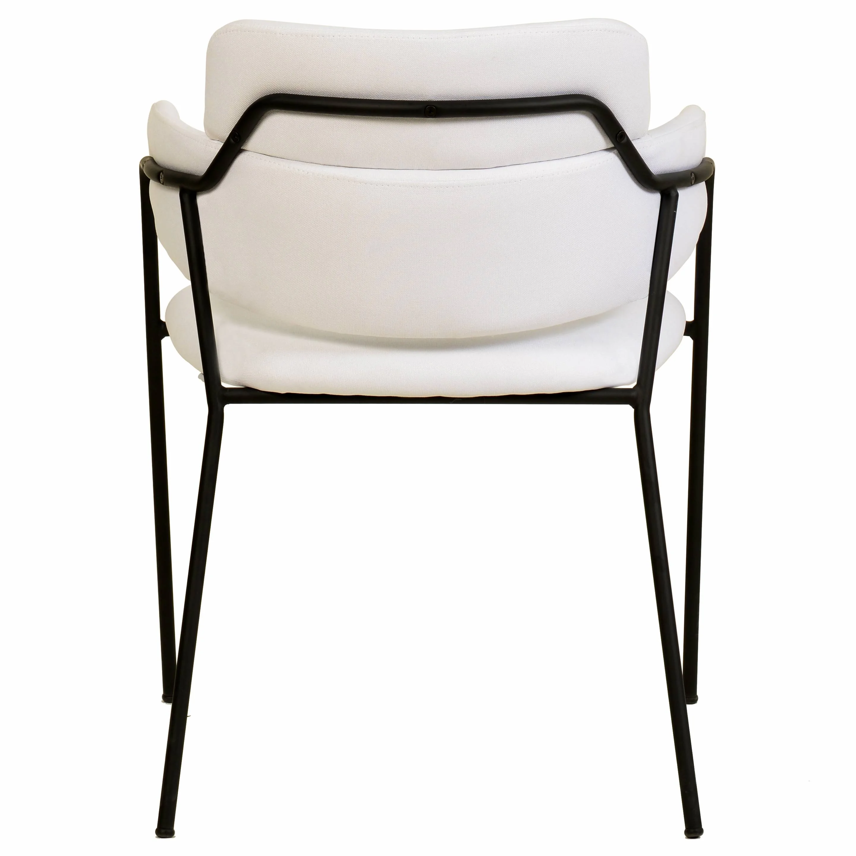 Axis Collection Modern Dining Chair in White - Set of 4