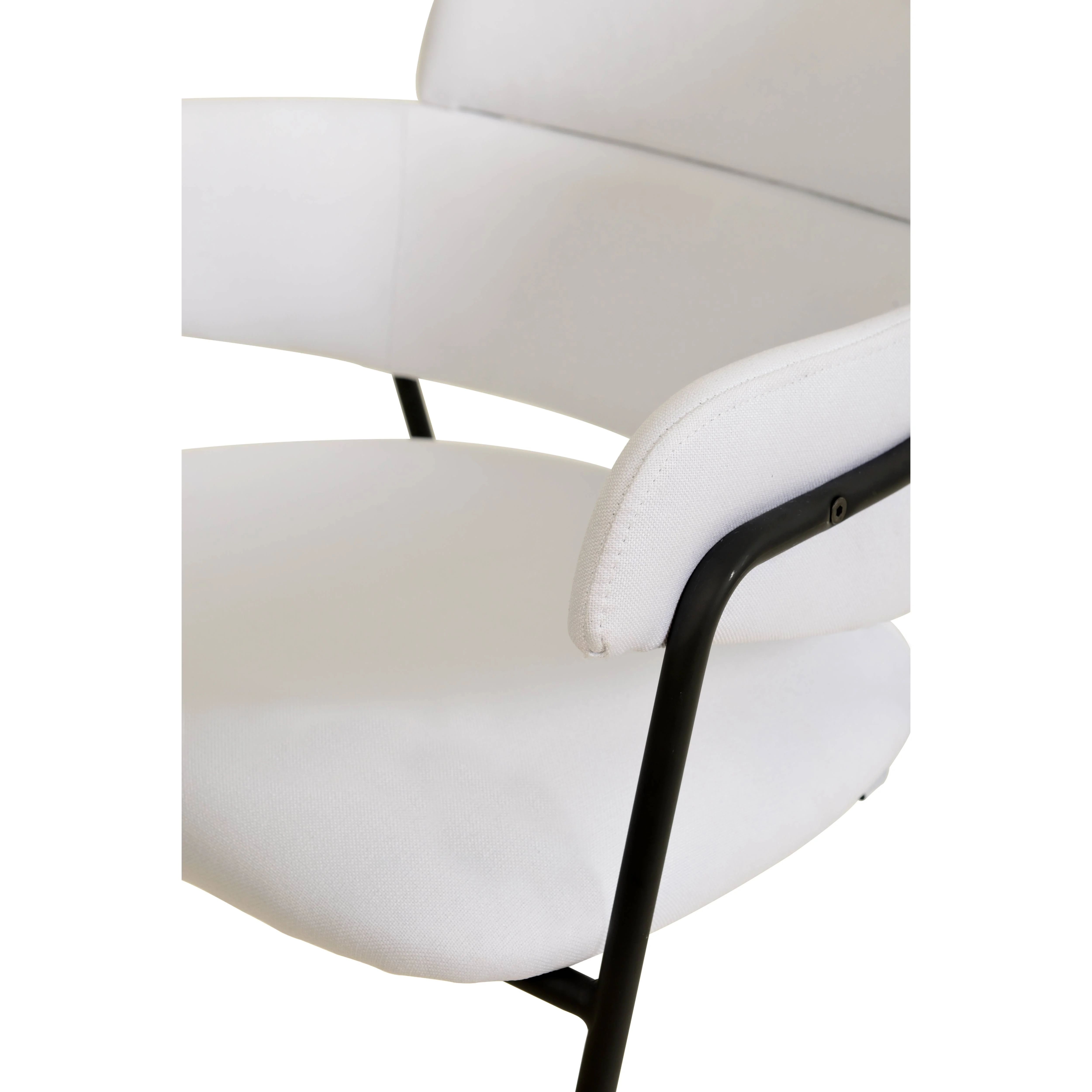 Axis Collection Modern Dining Chair in White - Set of 4