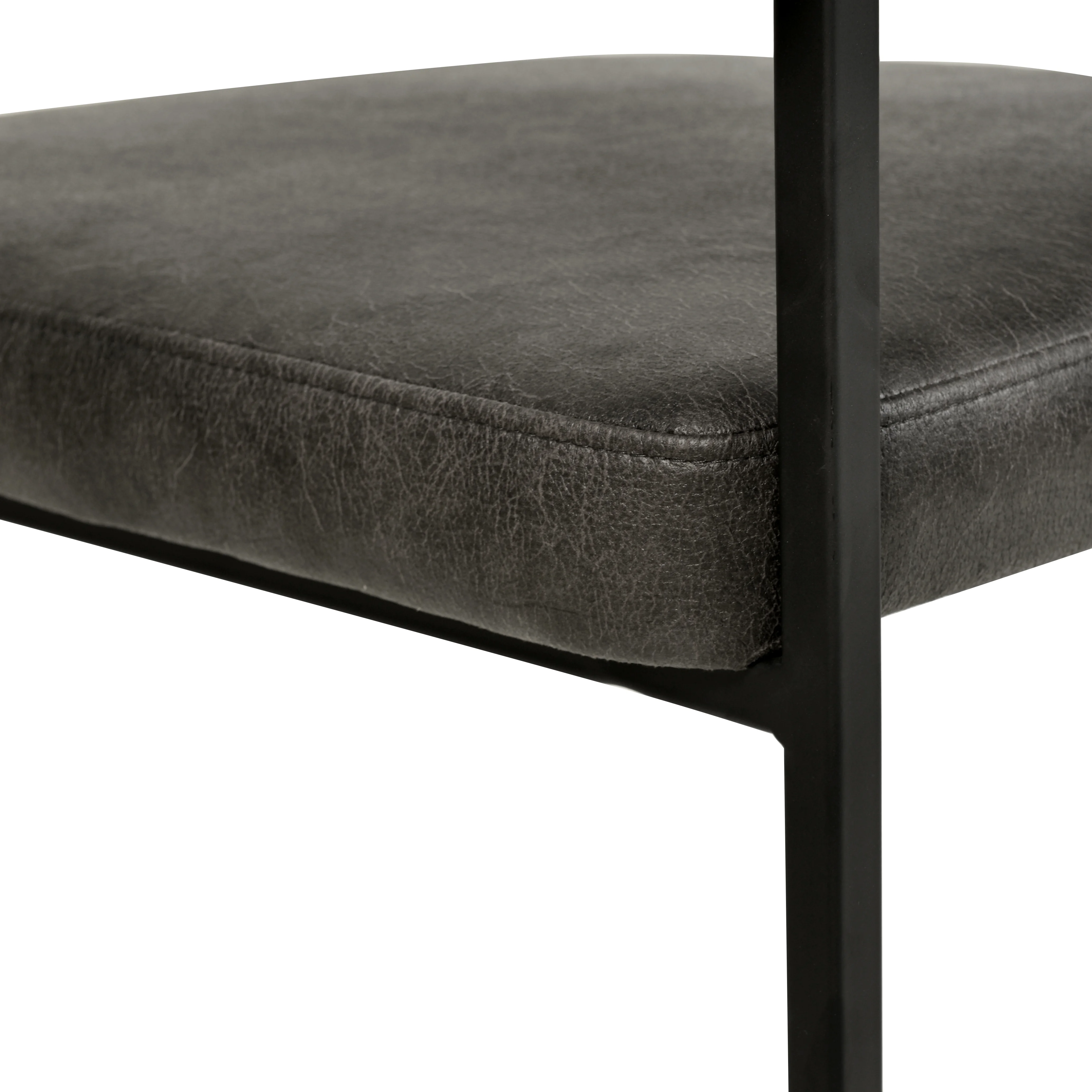 Aero Collection Modern Dining Chair in Charcoal