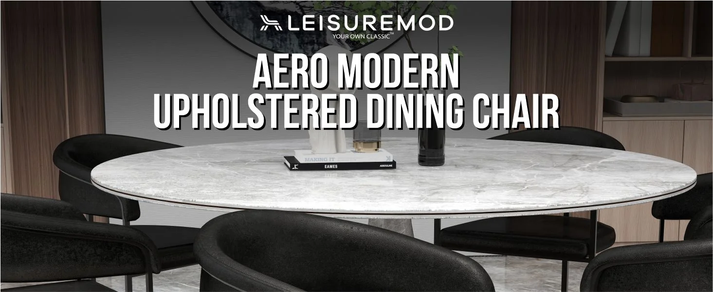 Aero Collection Modern Dining Chair in Charcoal Set of 2