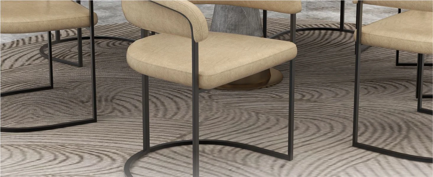 Aero Collection Modern Dining Chair in Toupe