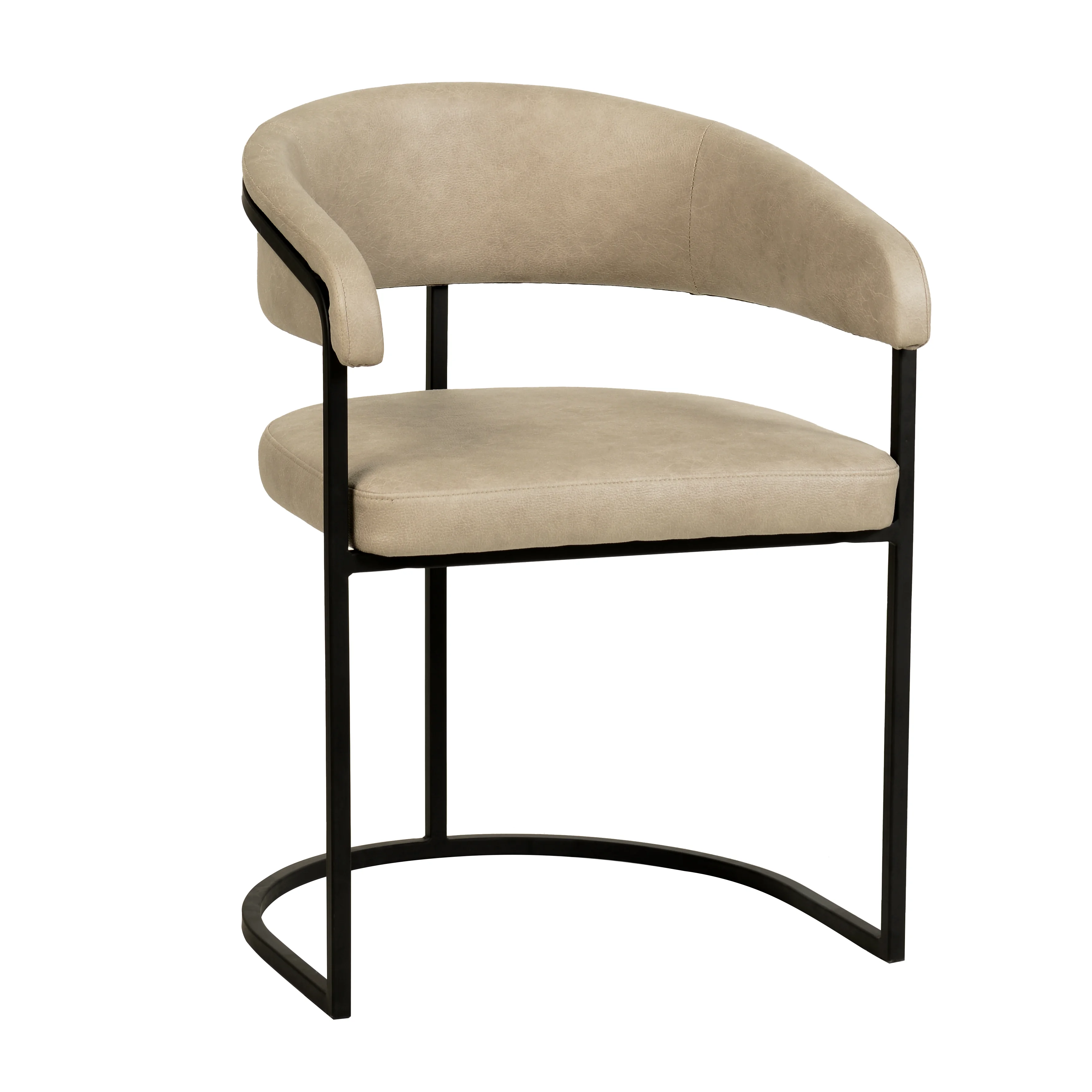 Aero Collection Modern Dining Chair in Toupe Set of 2
