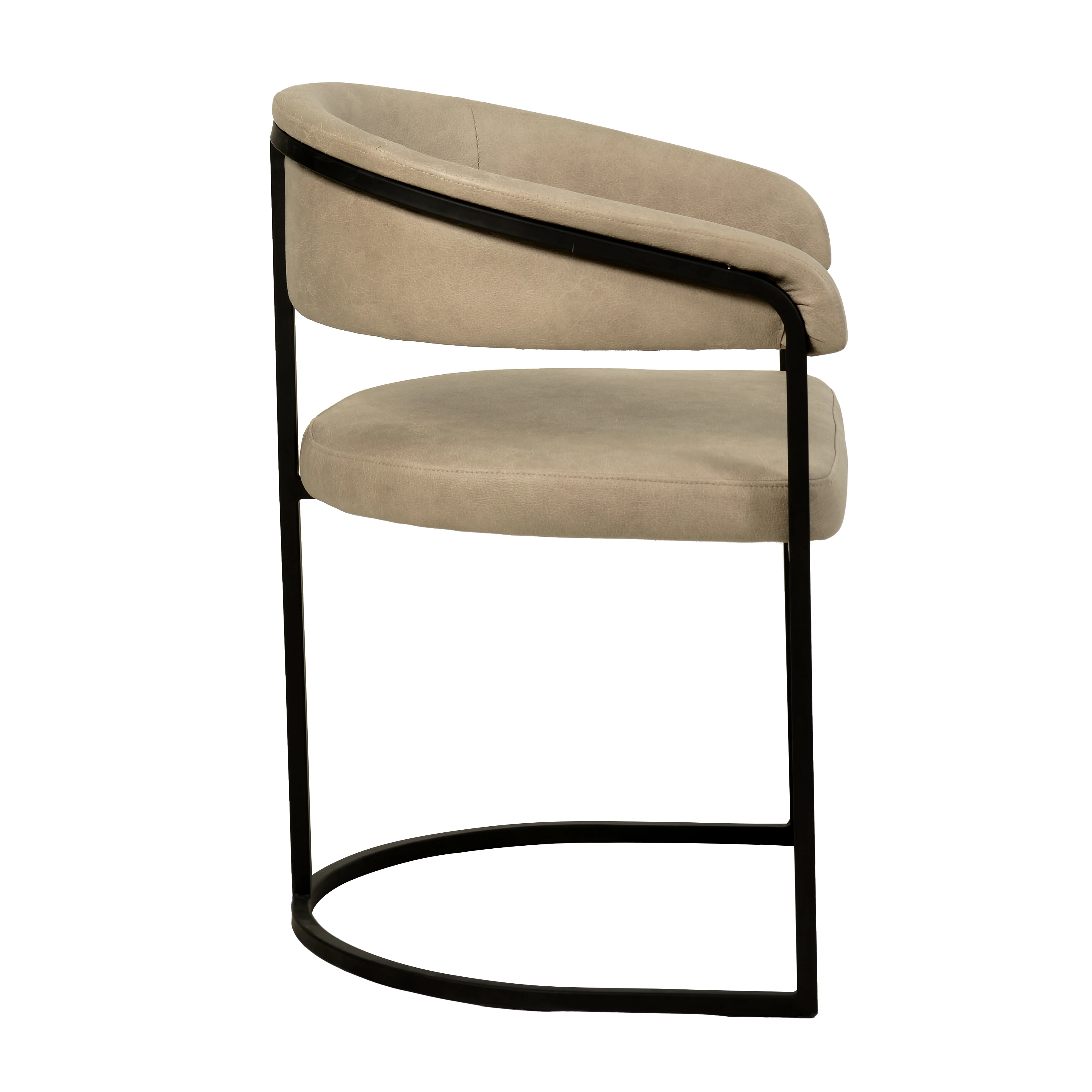 Aero Collection Modern Dining Chair in Taupe Set of 4