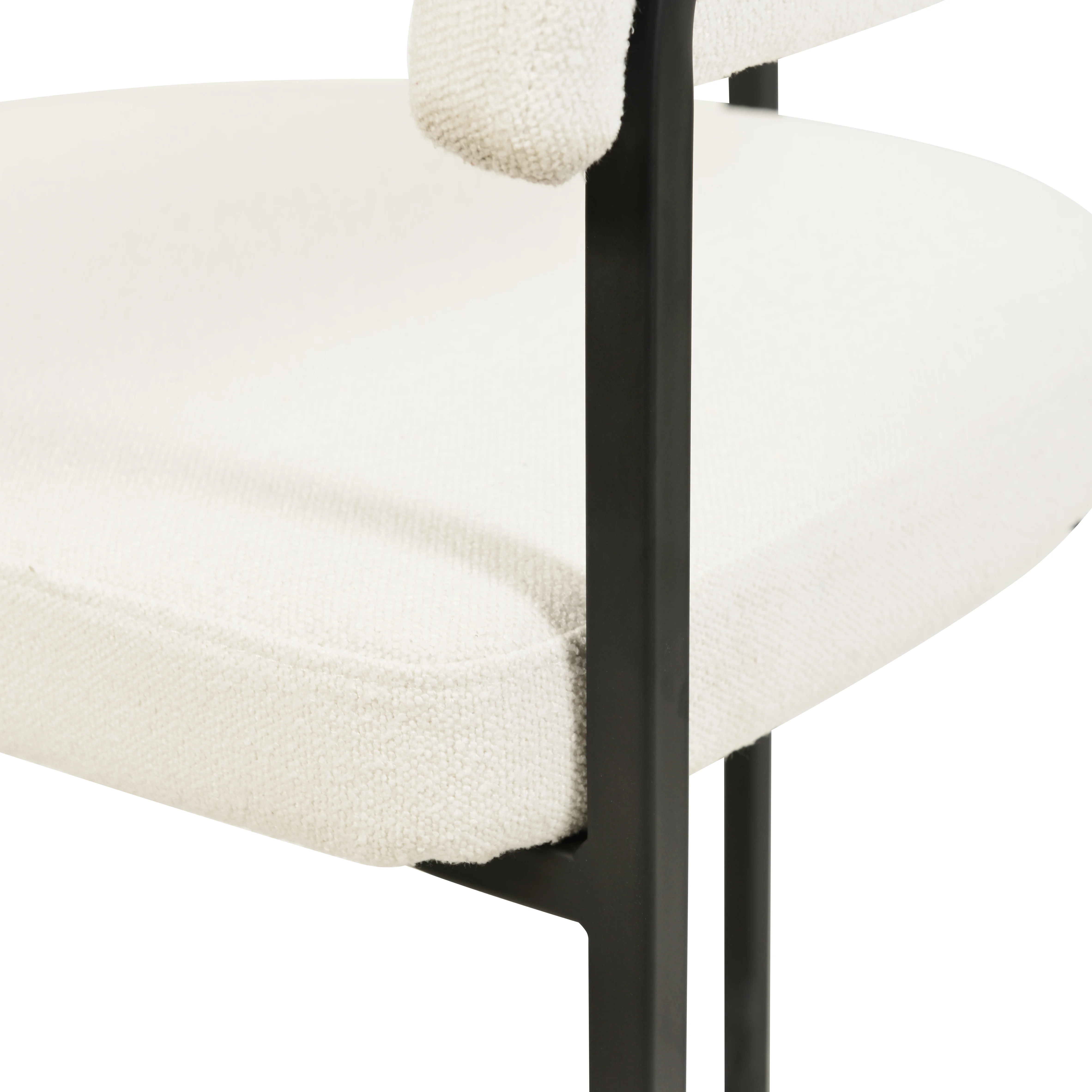 Aero Collection Modern Dining Chair in White