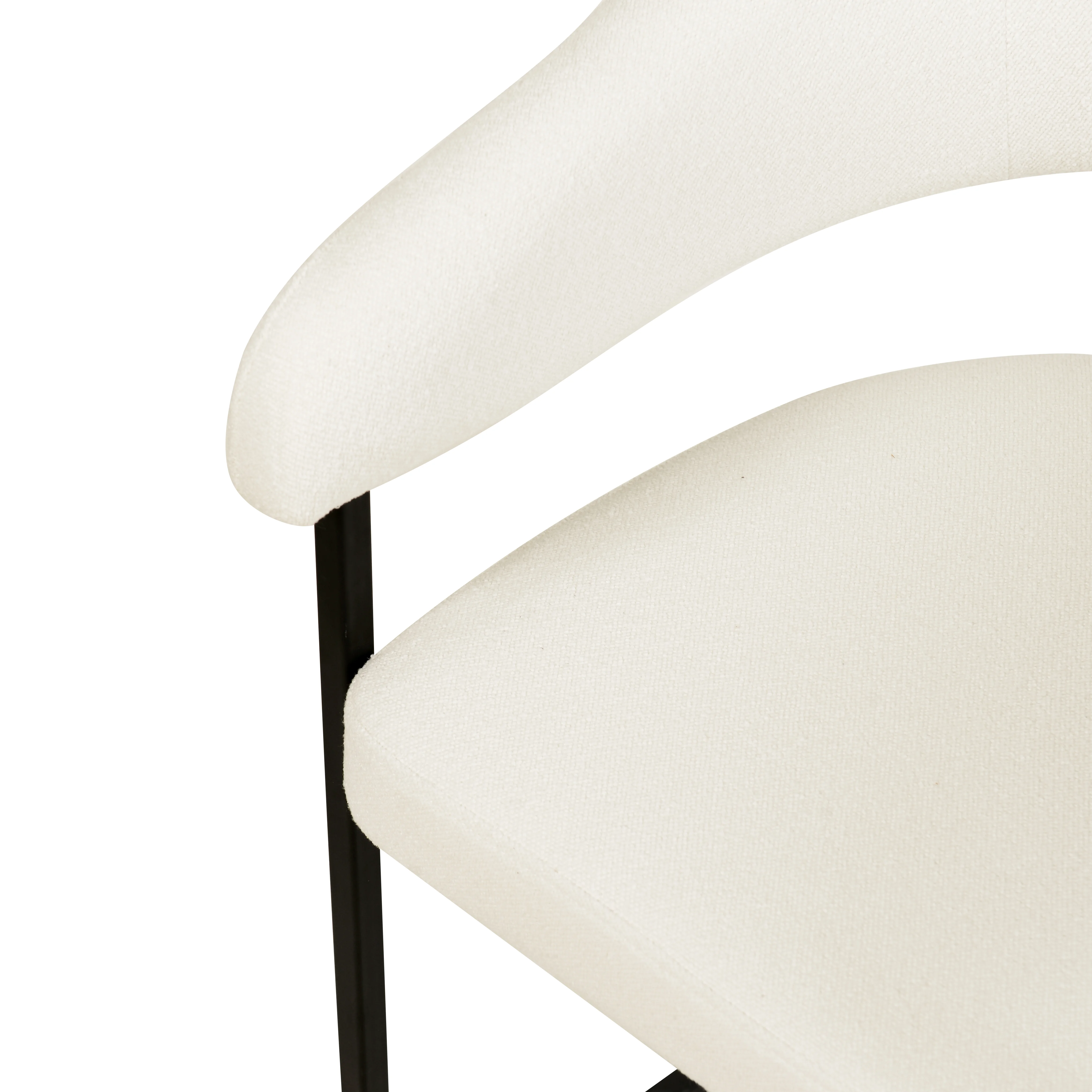 Aero Collection Modern Dining Chair in White