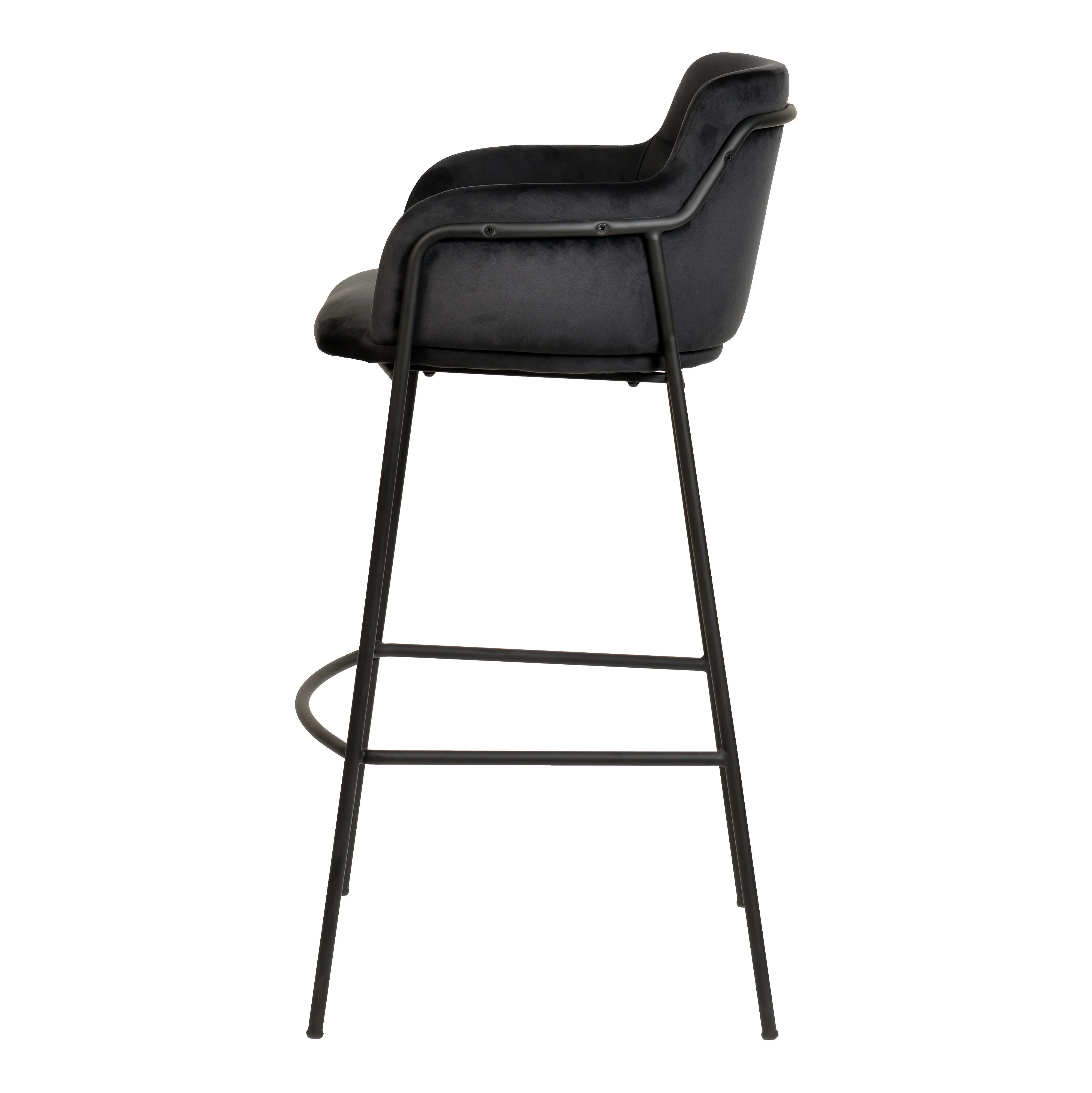 Axis Collection Modern Bar height Chair in Black