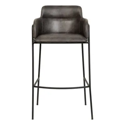 Axis Collection Modern Bar height Chair in Charcoal