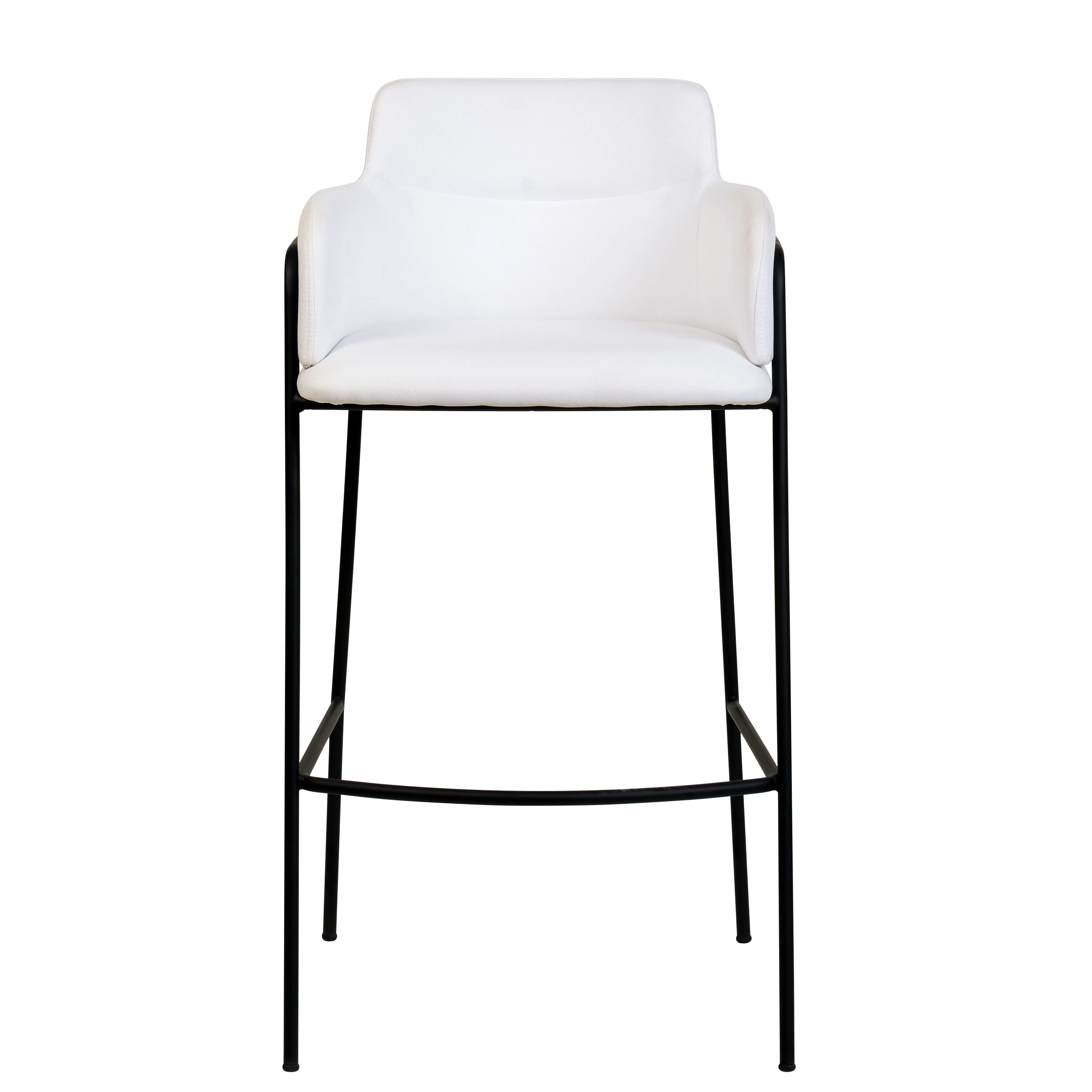 Axis Collection Modern Bar height Chair in White