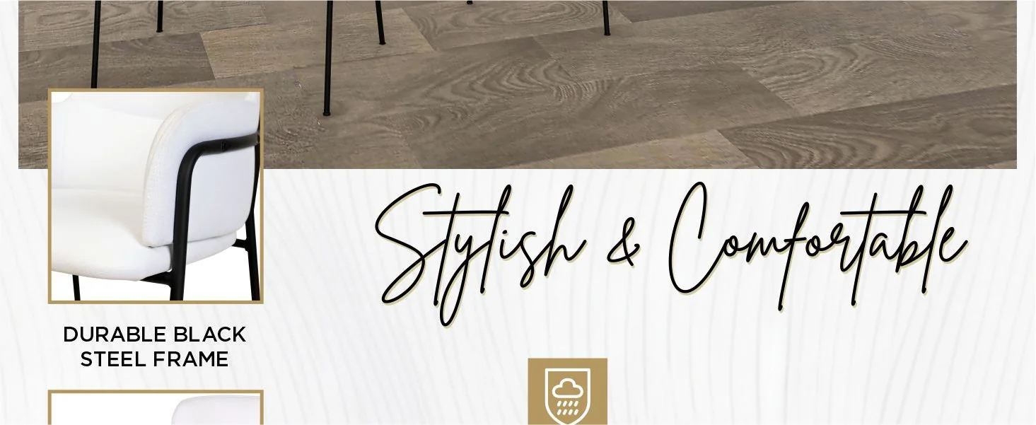 Axis Collection Modern Bar height Chair in White