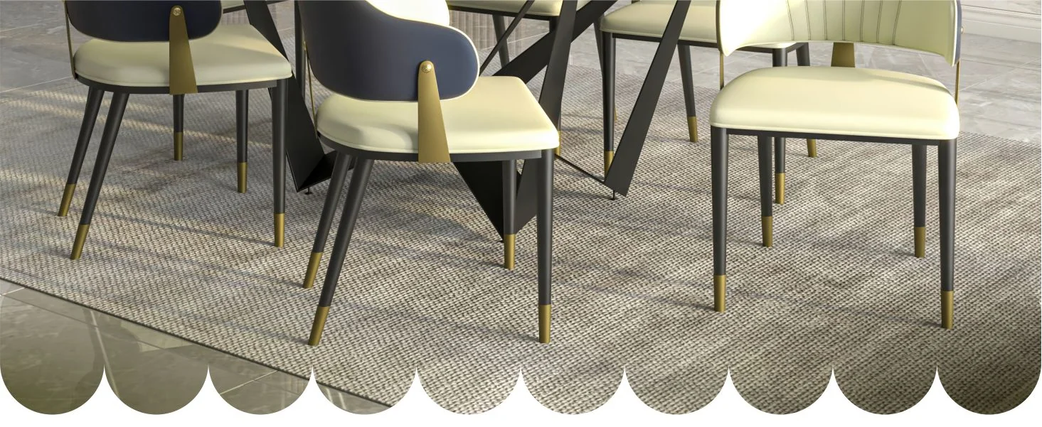 Aria Series Modern Dining Chair in Black Set of 4