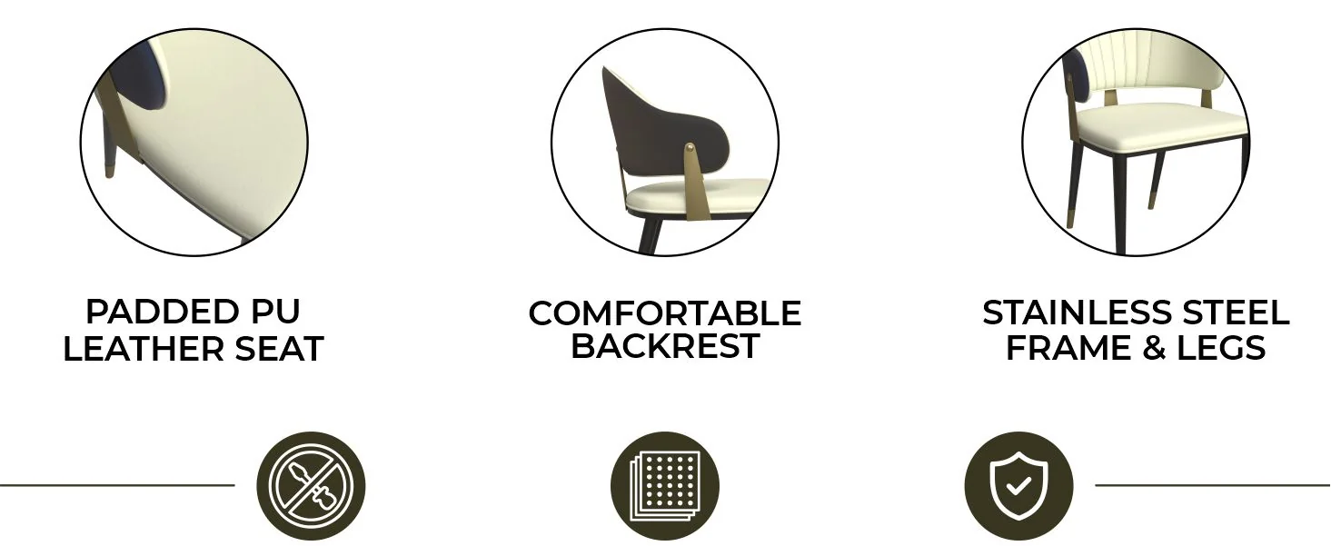 Aria Series Modern Dining Chair in Blue