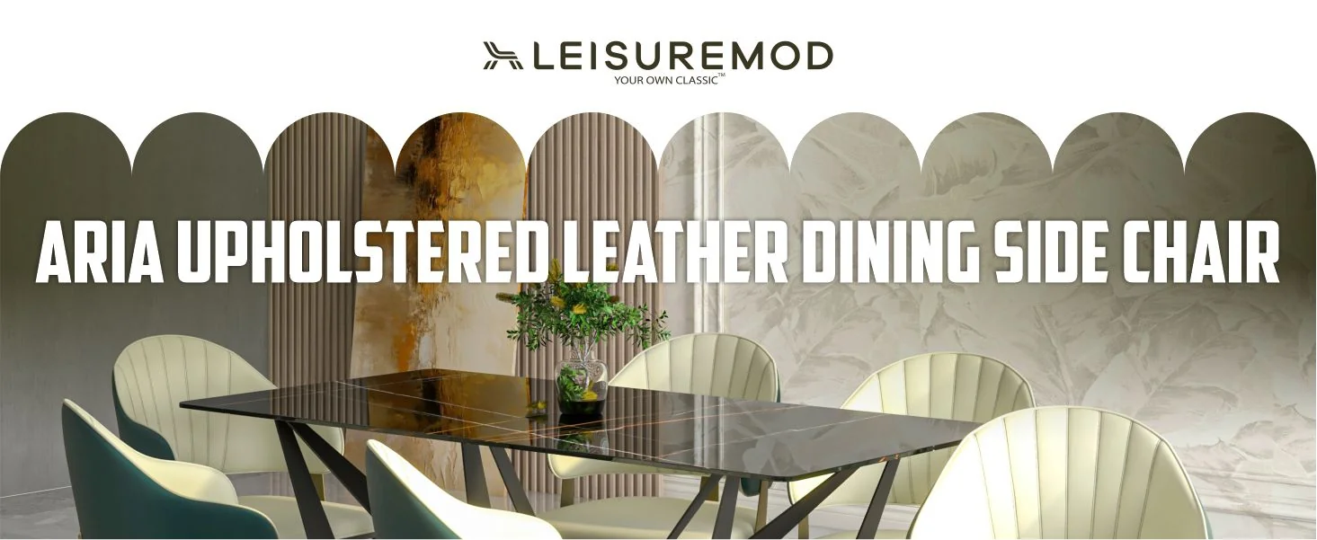 Aria Series Modern Dining Chair in Green Set of 2