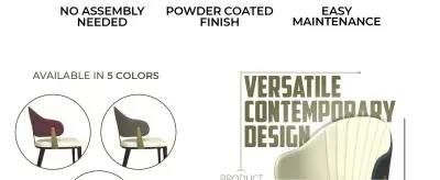 Aria Series Modern Dining Chair in Green Set of 4