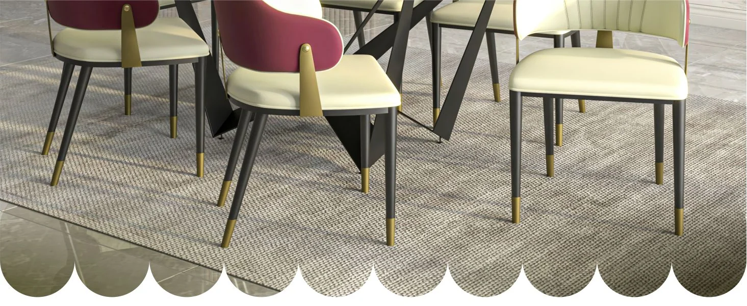 Aria Series Modern Dining Chair in Red Set of 2