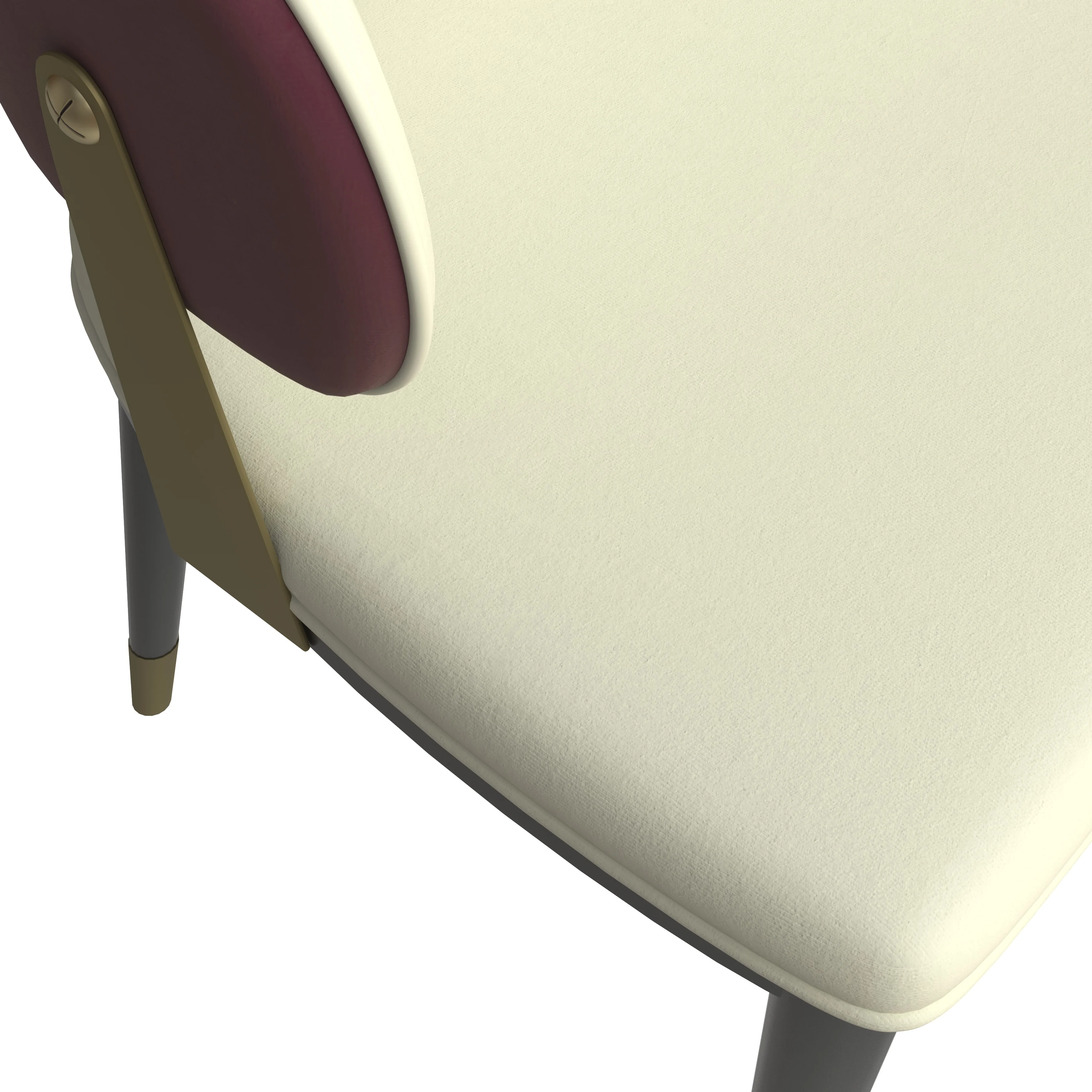 Aria Series Modern Dining Chair in Red Set of 4