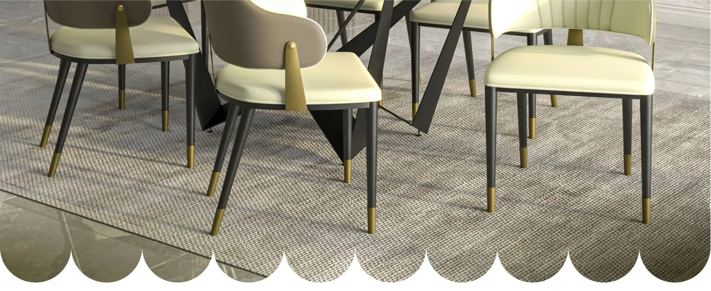 Aria Series Modern Dining Chair in Taupe Set of 4