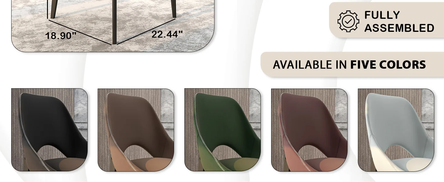 Amalfi Collection Modern Fabric Dining Chair in Coconut White