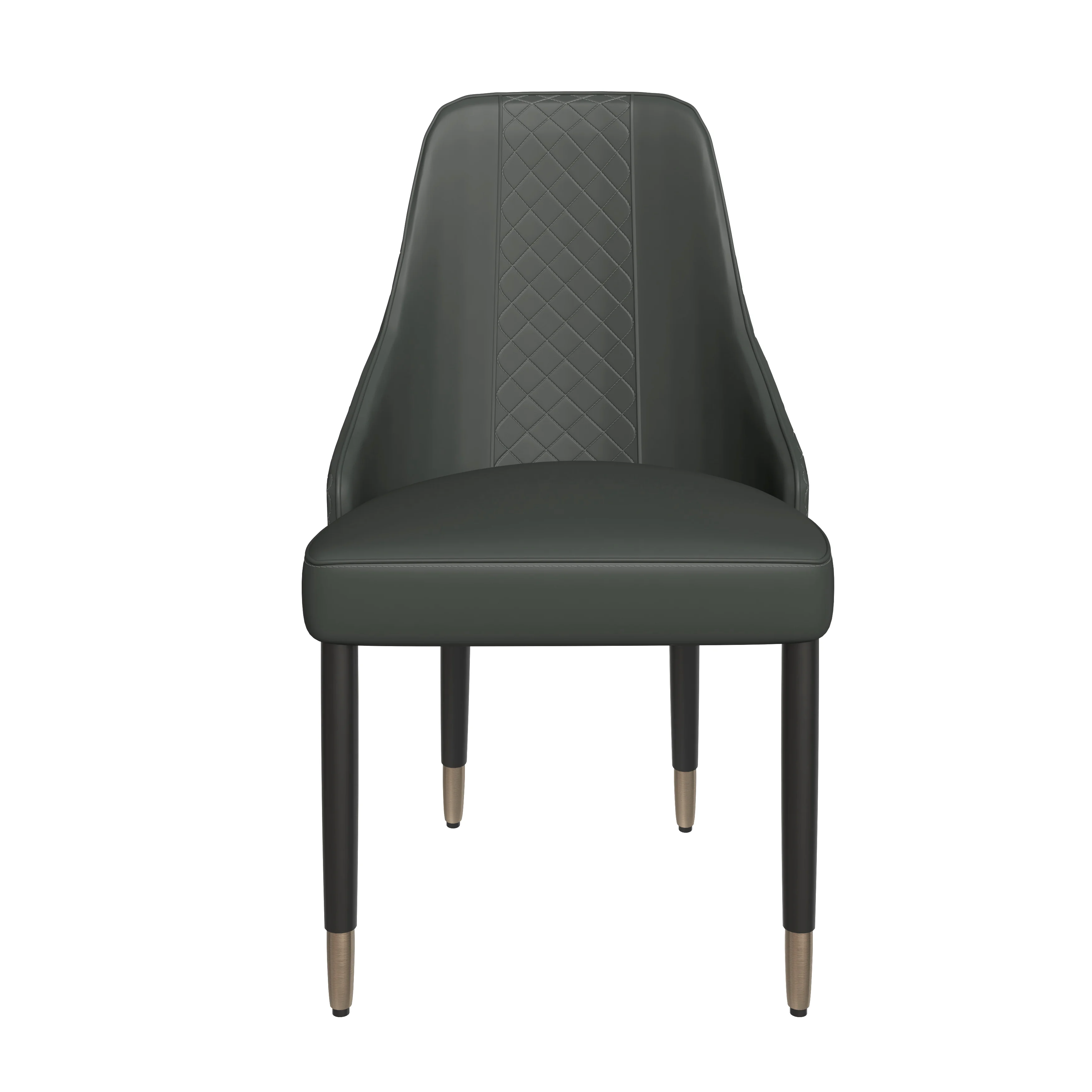 Allure Collection Modern Dining Chair In Olive Green Fabric