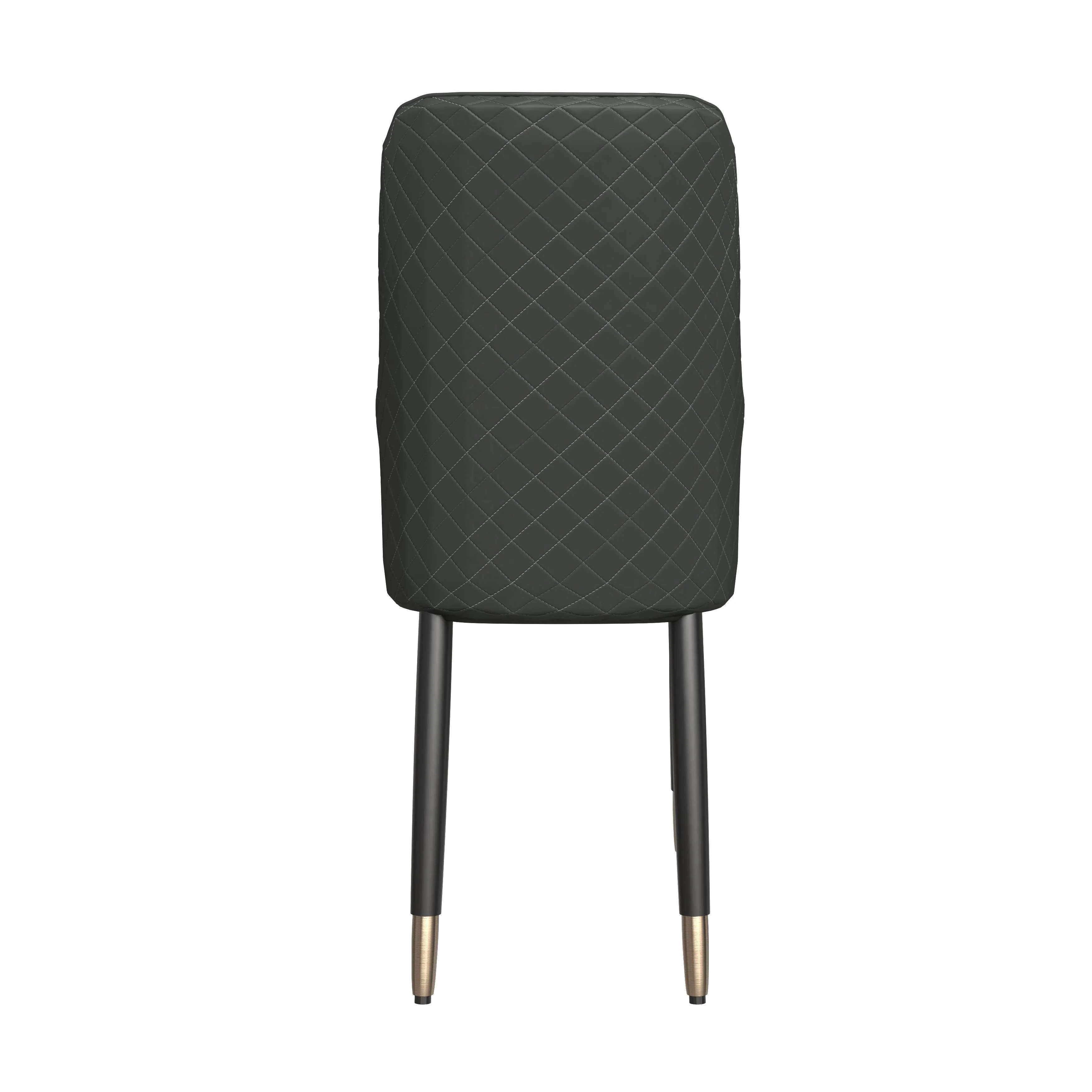 Allure Collection Modern Dining Chair In Olive Green Fabric - Set of 4