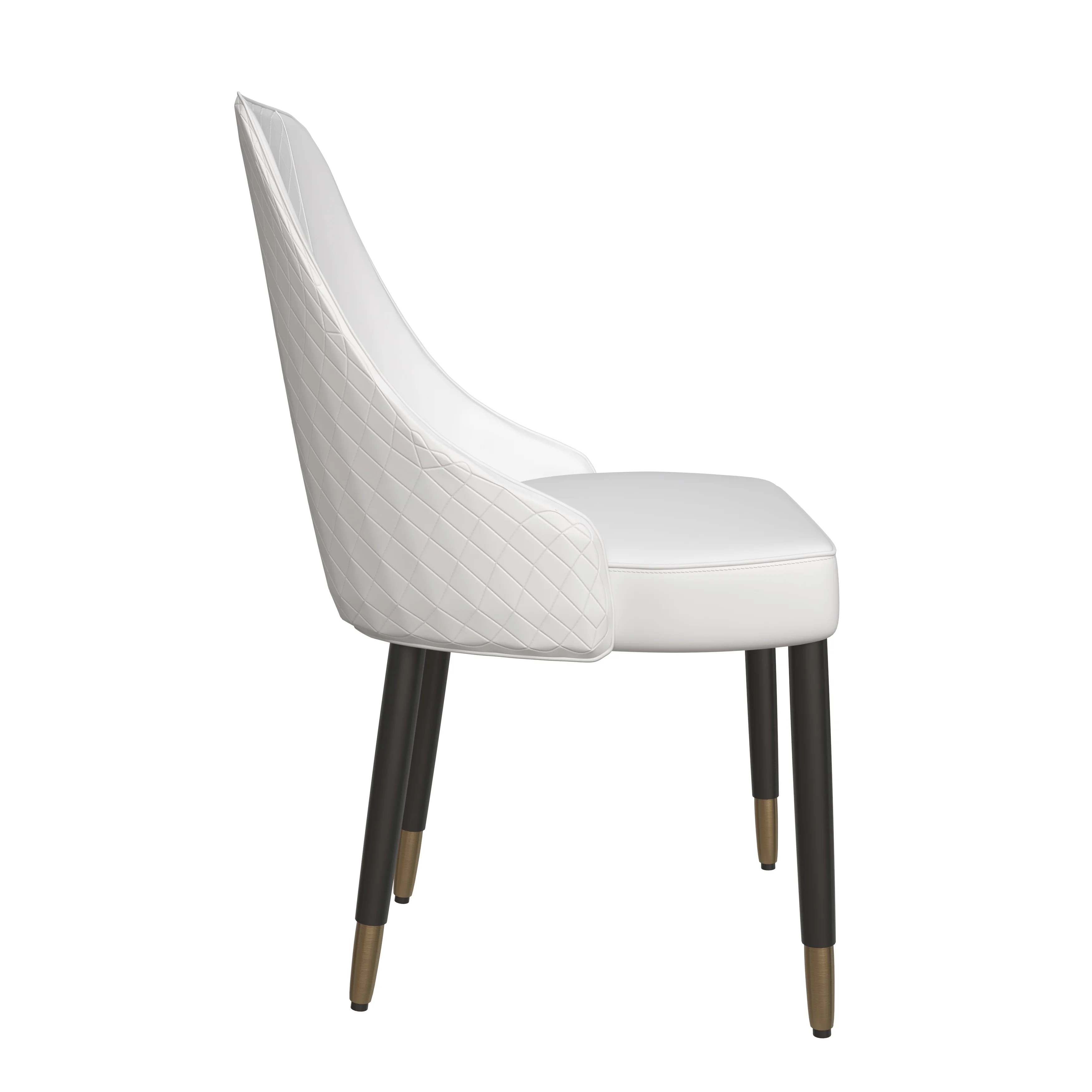 Allure Collection Modern Dining Chair In White