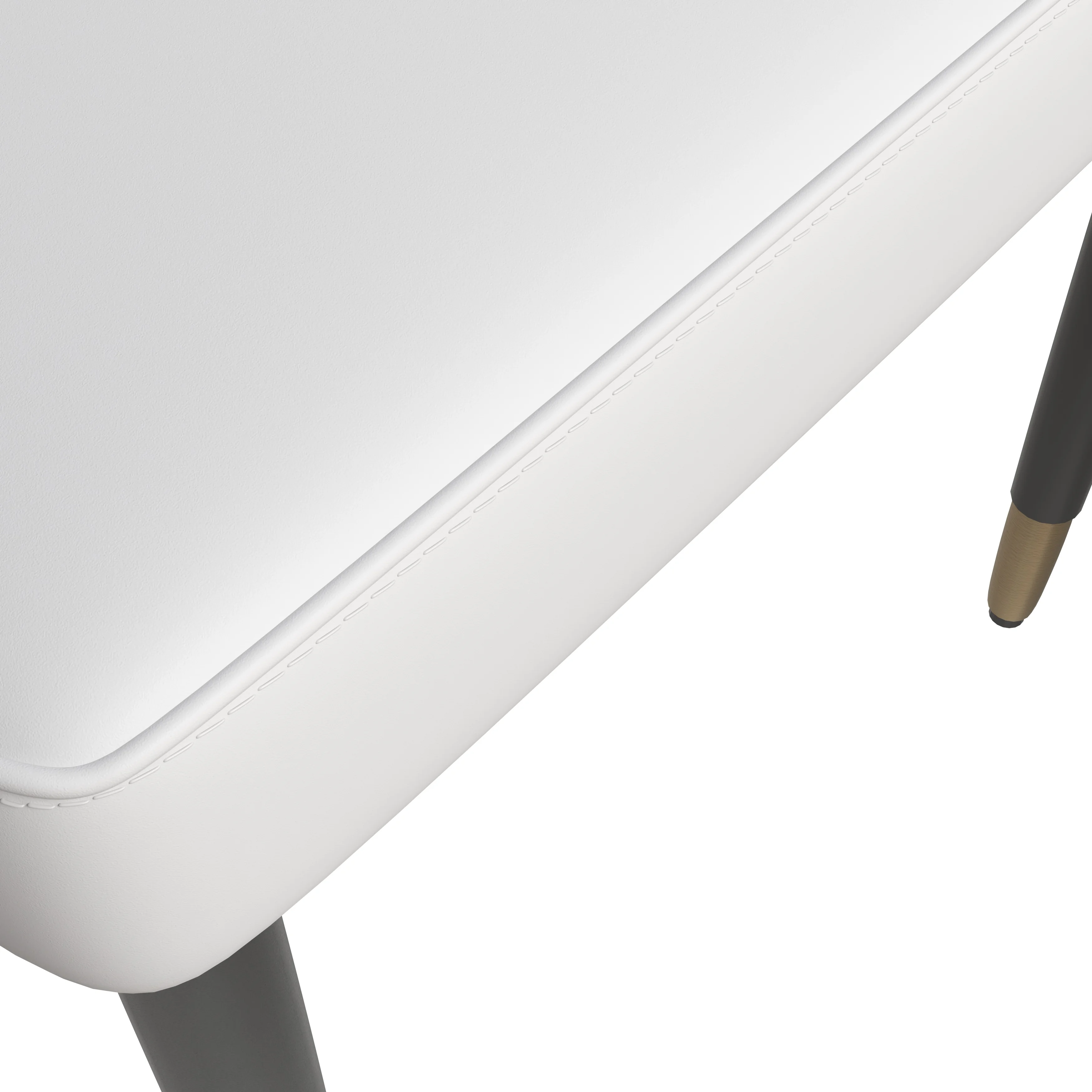 Allure Collection Modern Dining Chair In White