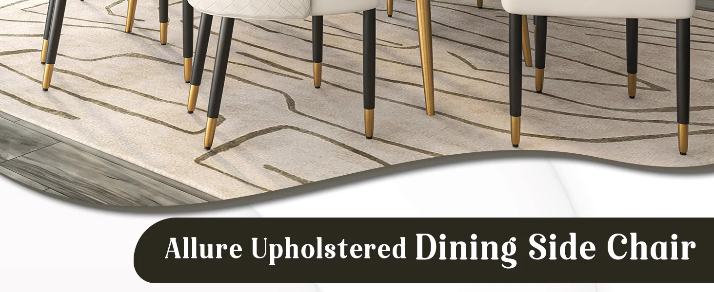 Allure Collection Modern Dining Chair In White - Set of 2