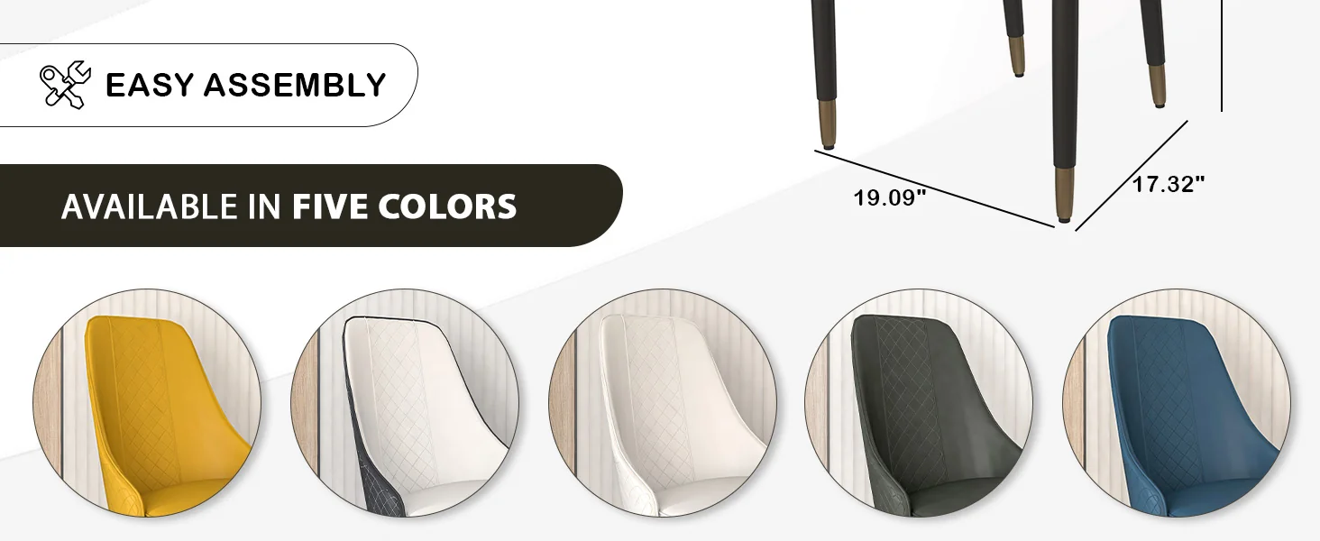 Allure Collection Modern Dining Chair In White - Set of 2