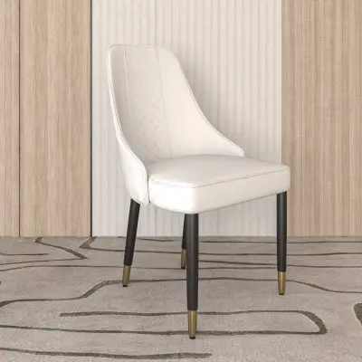 Allure Collection Modern Dining Chair In White - Set of 2