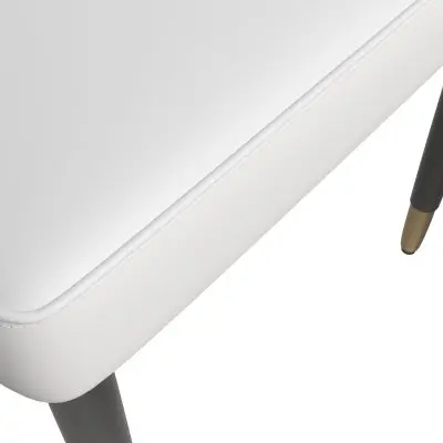 Allure Collection Modern Dining Chair In Black Fabric - Set of 2