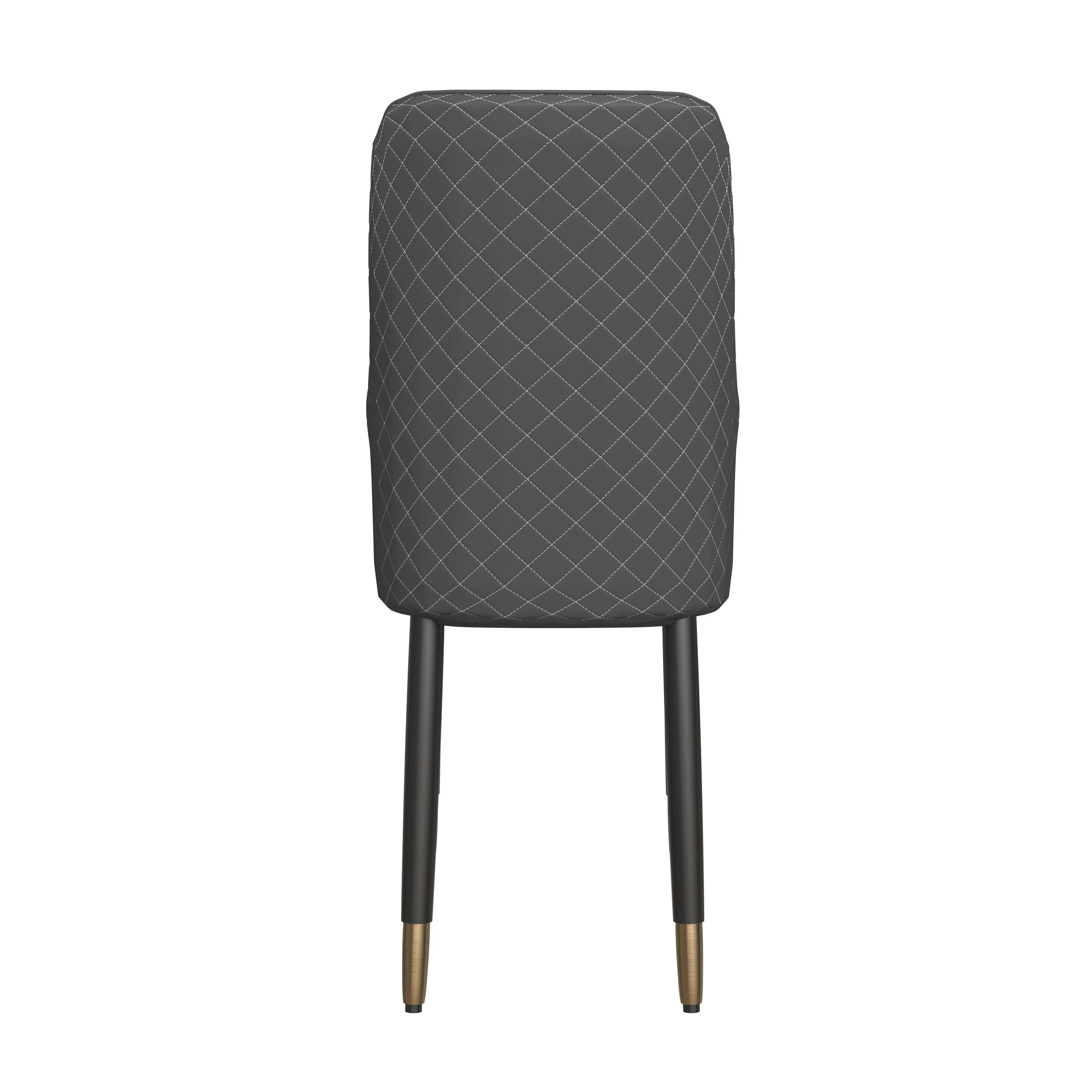 Allure Collection Modern Dining Chair In Black Fabric - Set of 4