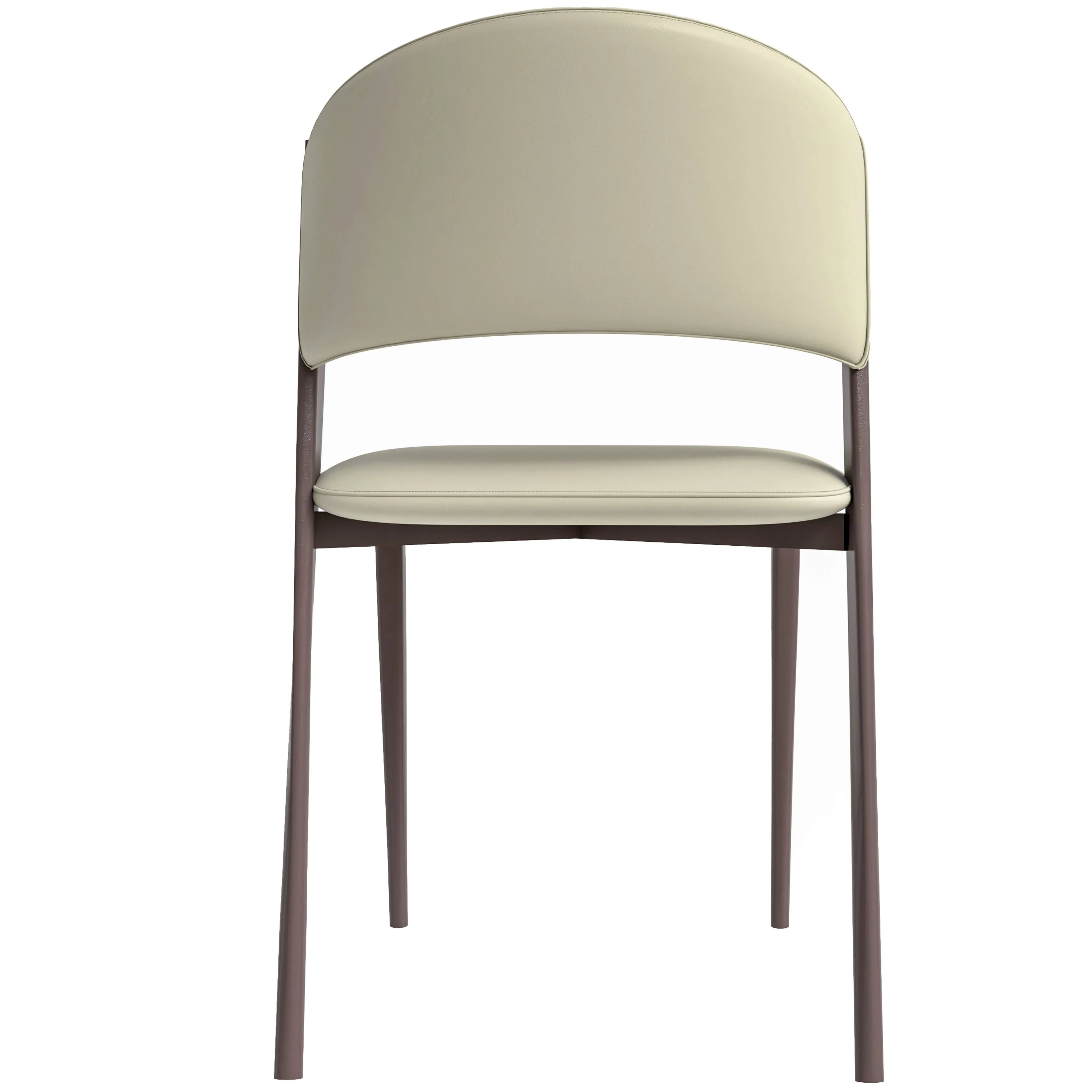 Aspen Collection Modern Dining Chair Set of 2 in White