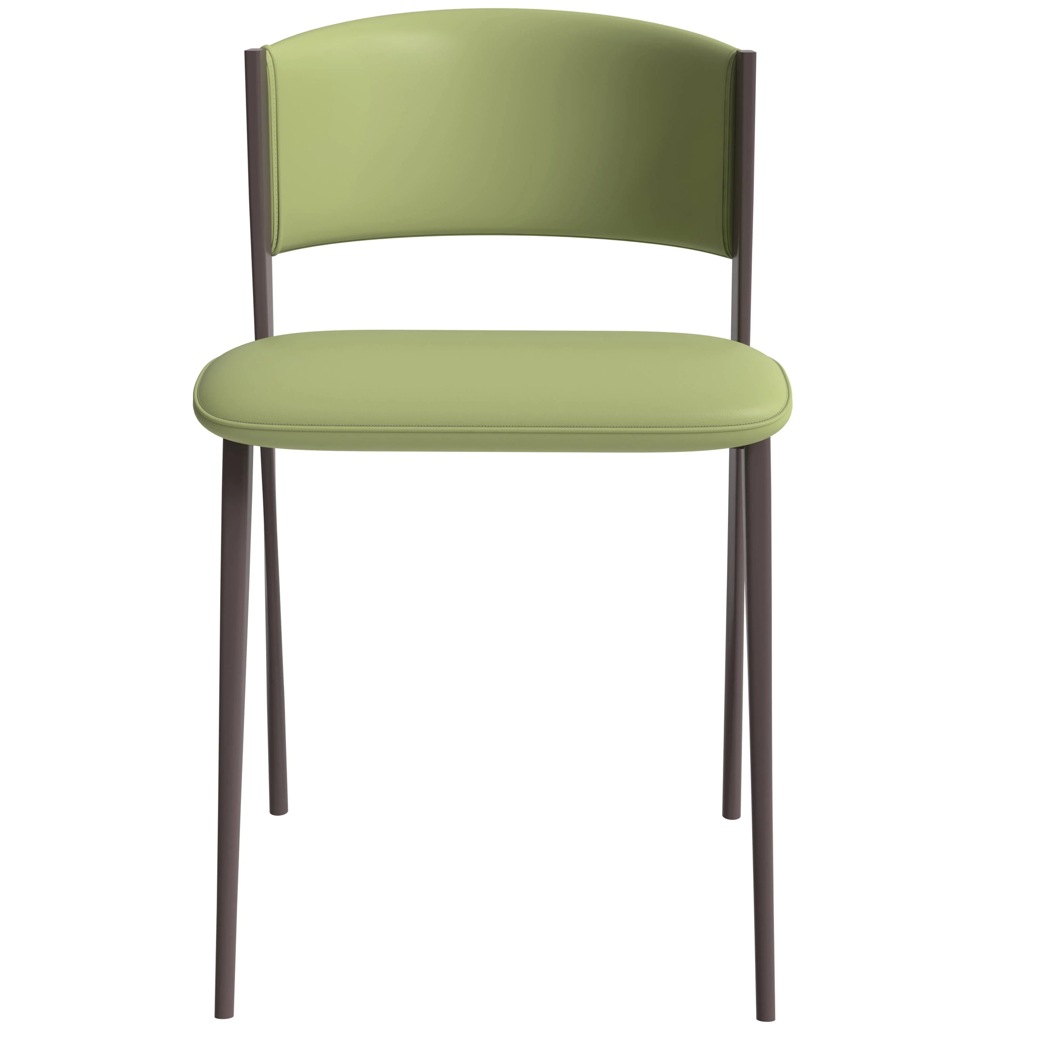 Aspen Collection Modern Dining Chair Set of 2 in Olive Green