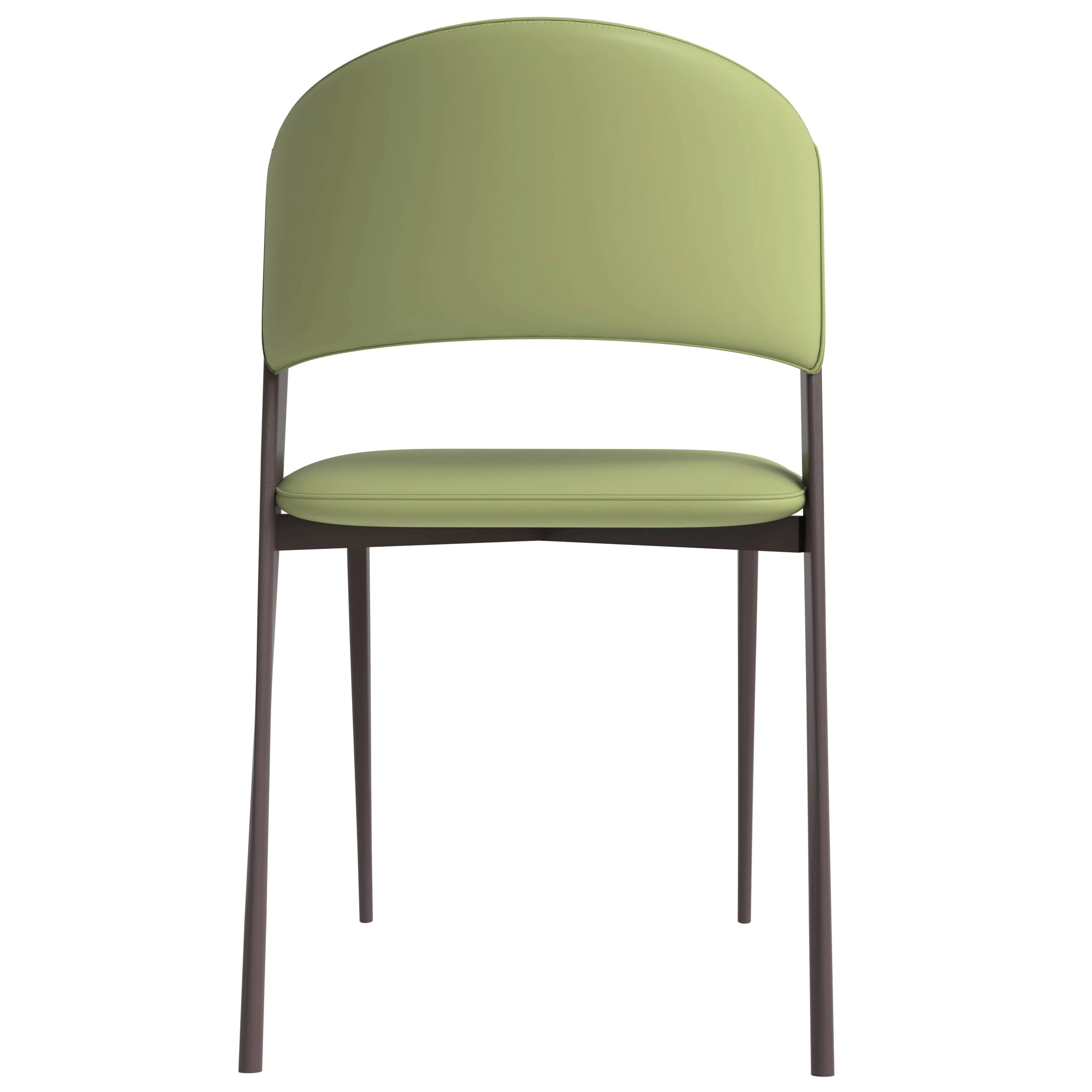 Aspen Collection Modern Dining Chair Set of 2 in Olive Green