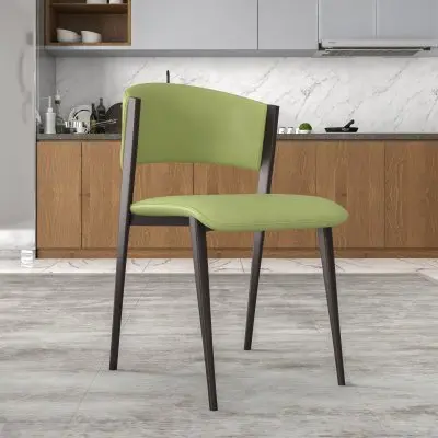 Aspen Collection Modern Dining Chair Set of 4 in Olive Green